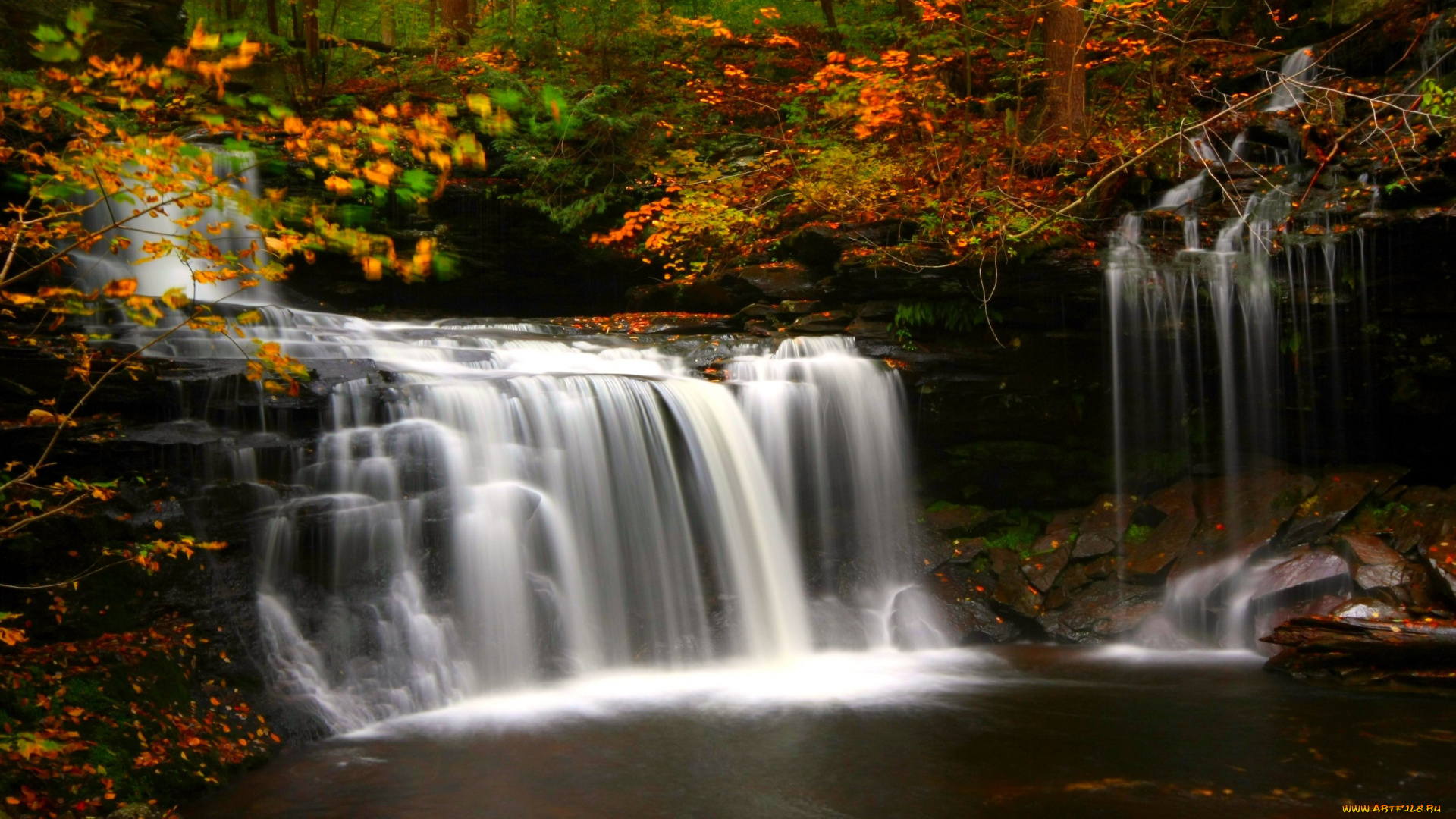 природа, водопады