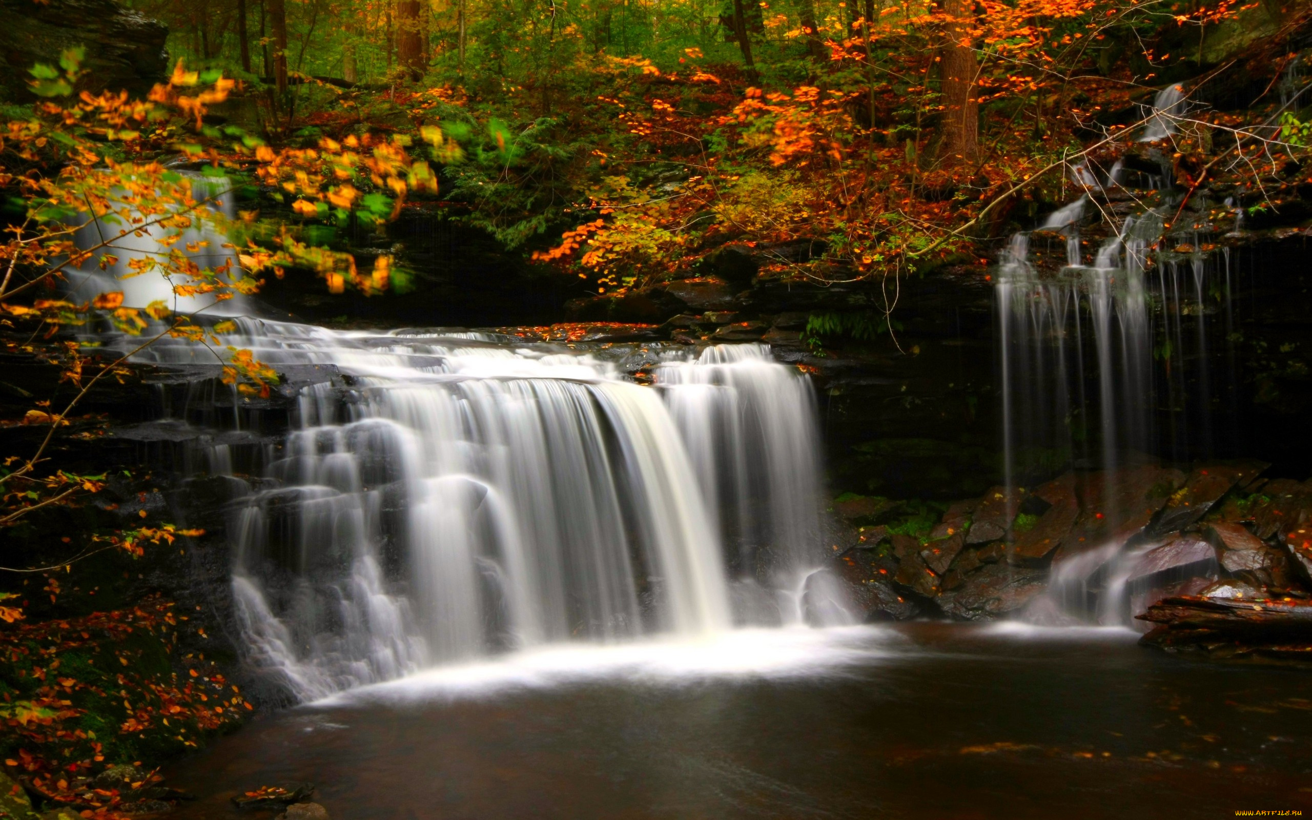 природа, водопады