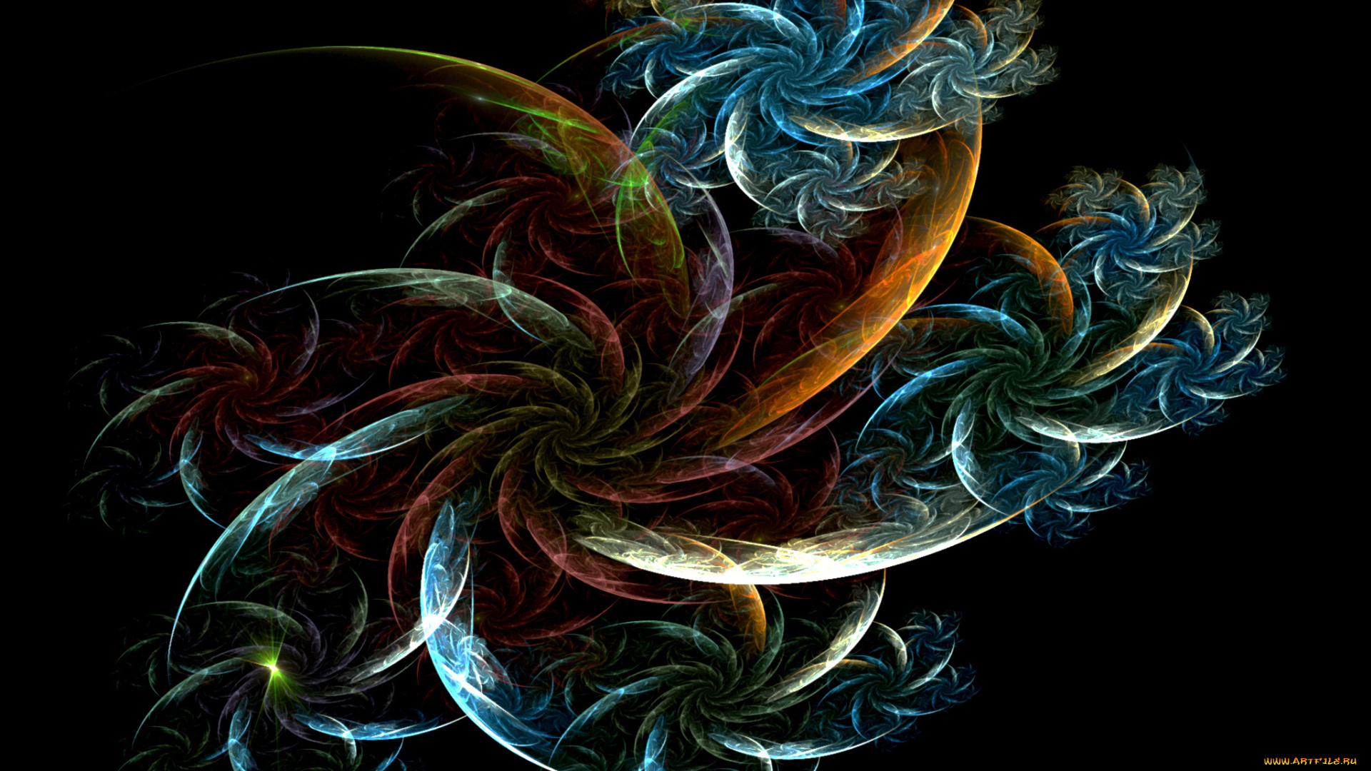 3д, графика, fractal, фракталы, фрактал, фон