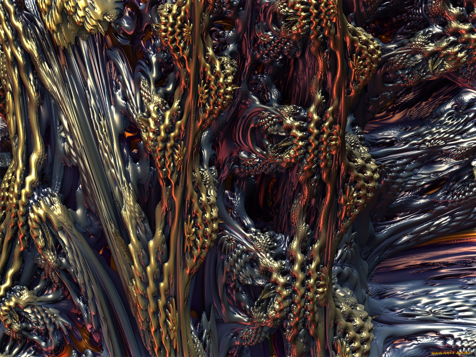 3д, графика, fractal, фракталы, узор, цвета