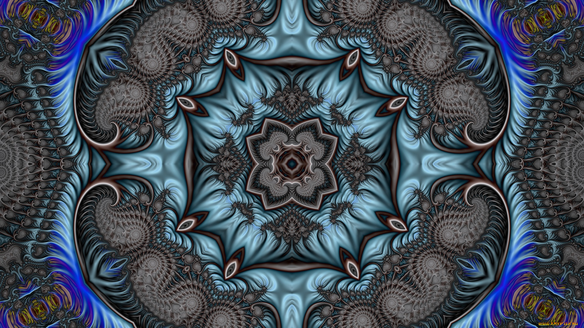 3д, графика, fractal, , фракталы, фон, цвета, узор