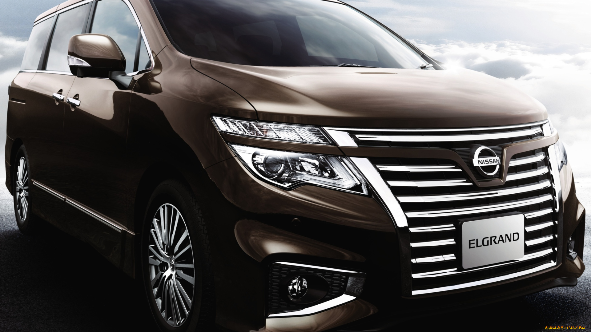 автомобили, nissan, datsun, elgrand, highway, star, коричневый