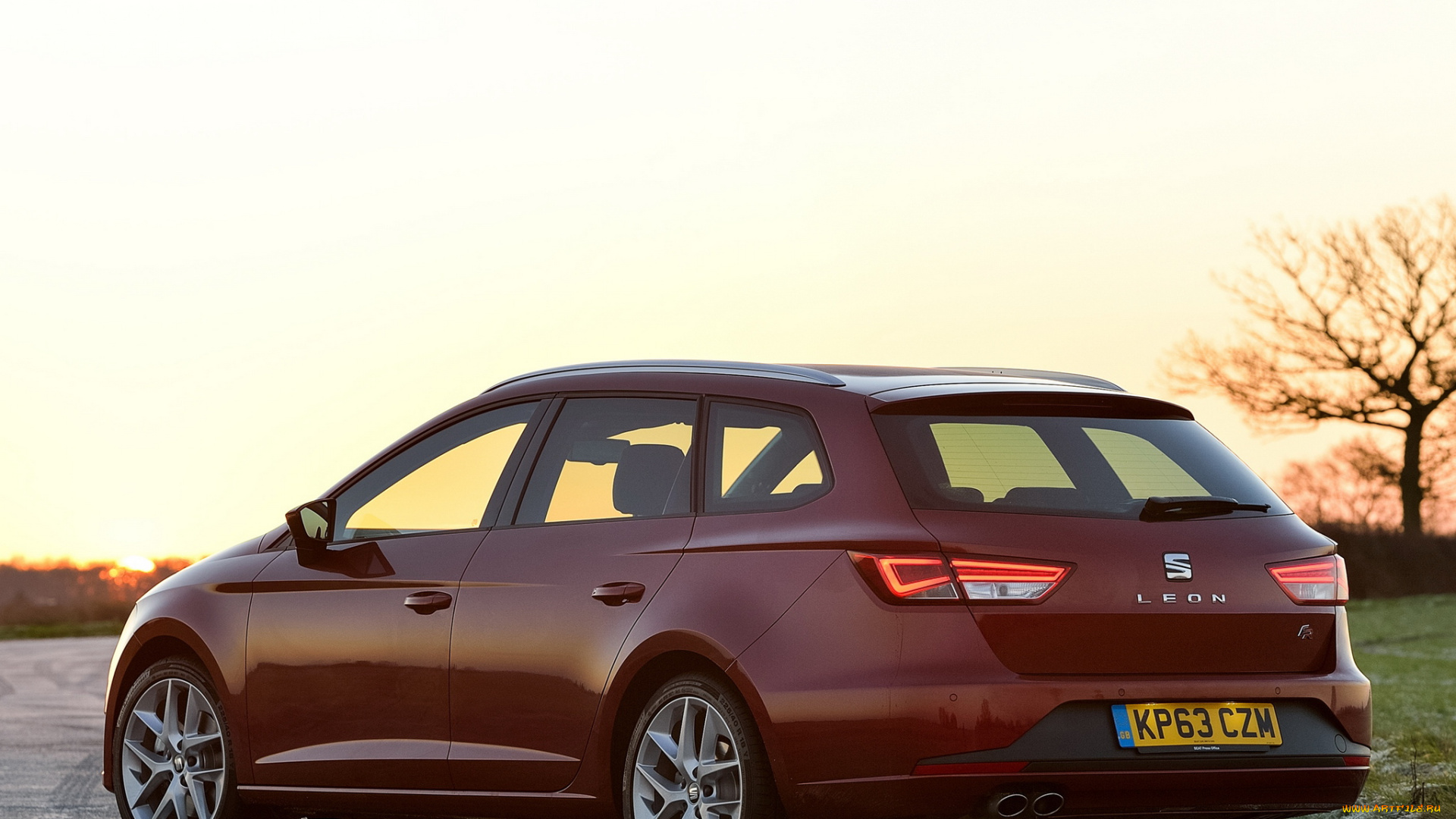 автомобили, seat, leon, st, fr, uk-spec, 2014, красный