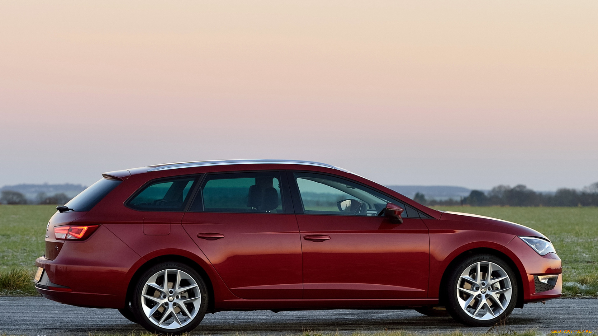 автомобили, seat, leon, st, fr, uk-spec, 2014, красный