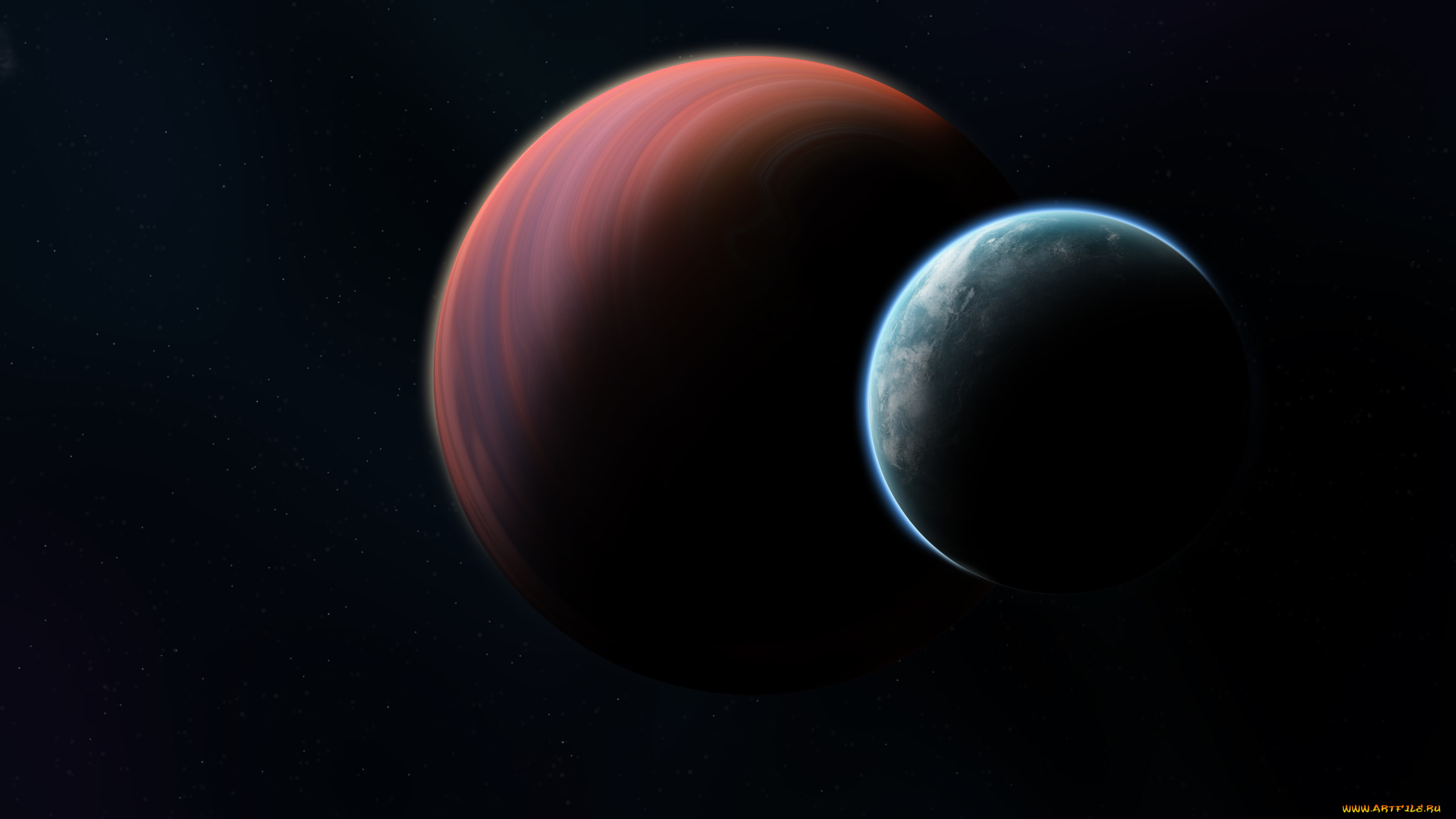 космос, арт, планеты