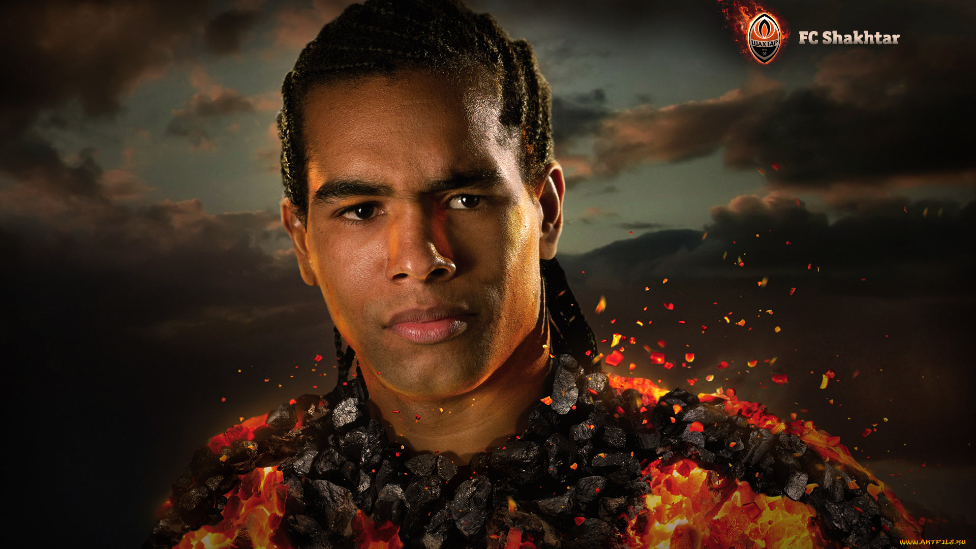 спорт, футбол, уголь, пламя, эмблема, шахтер, teixeira, alex