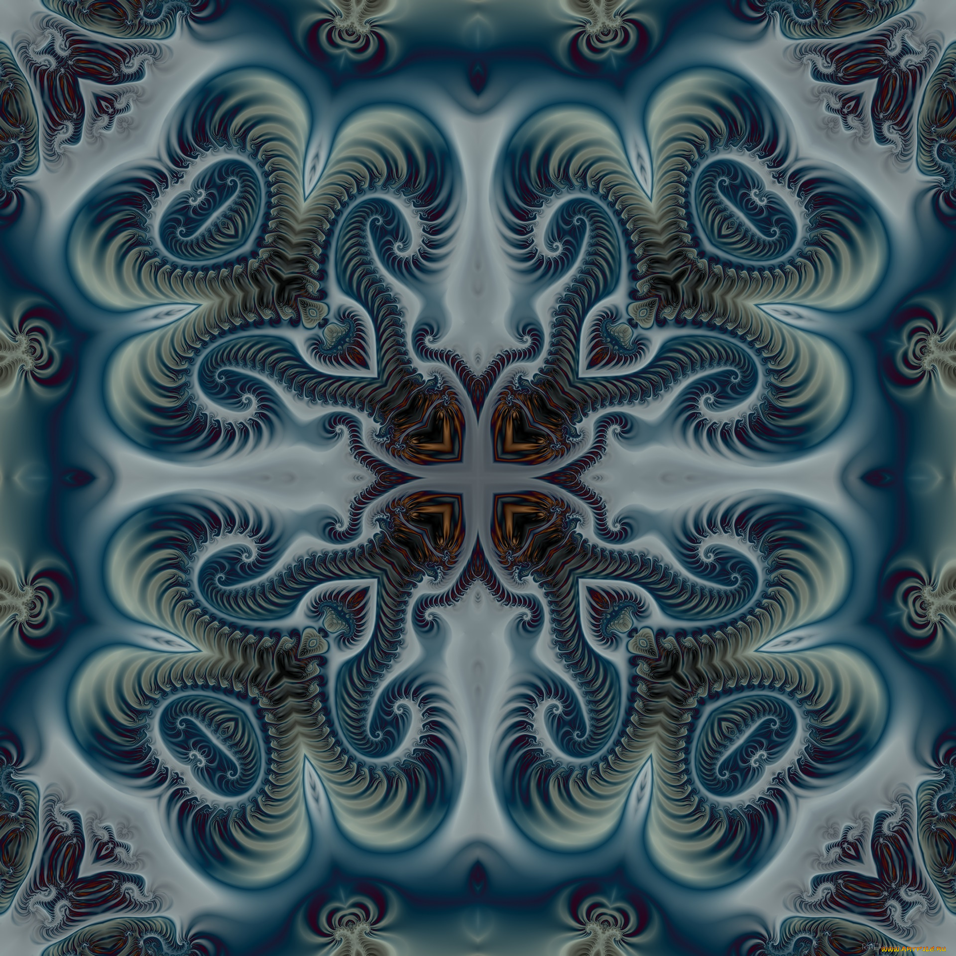 3д, графика, fractal, , фракталы, узор, цвета, фон