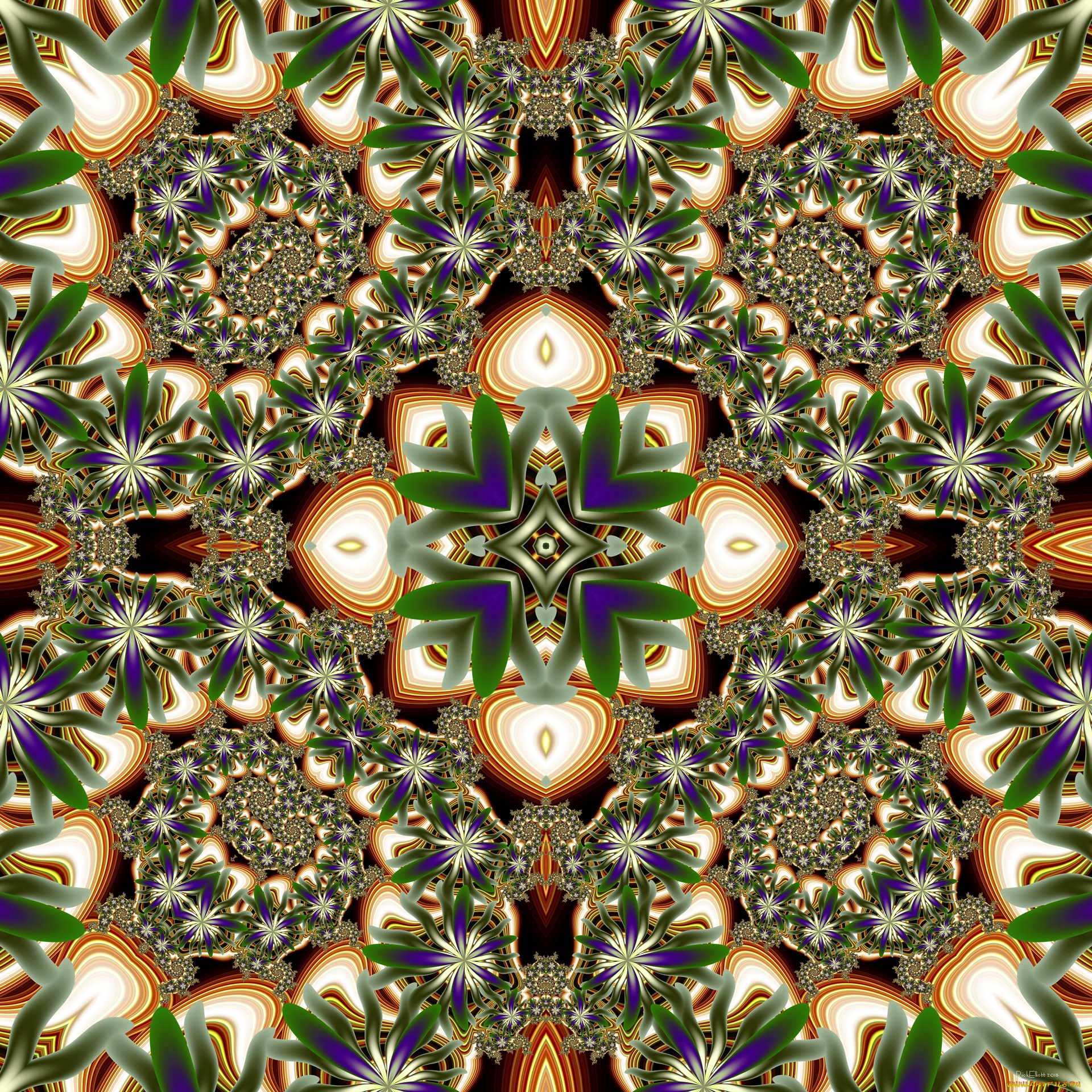 3д, графика, fractal, , фракталы, узор, цвета, фон