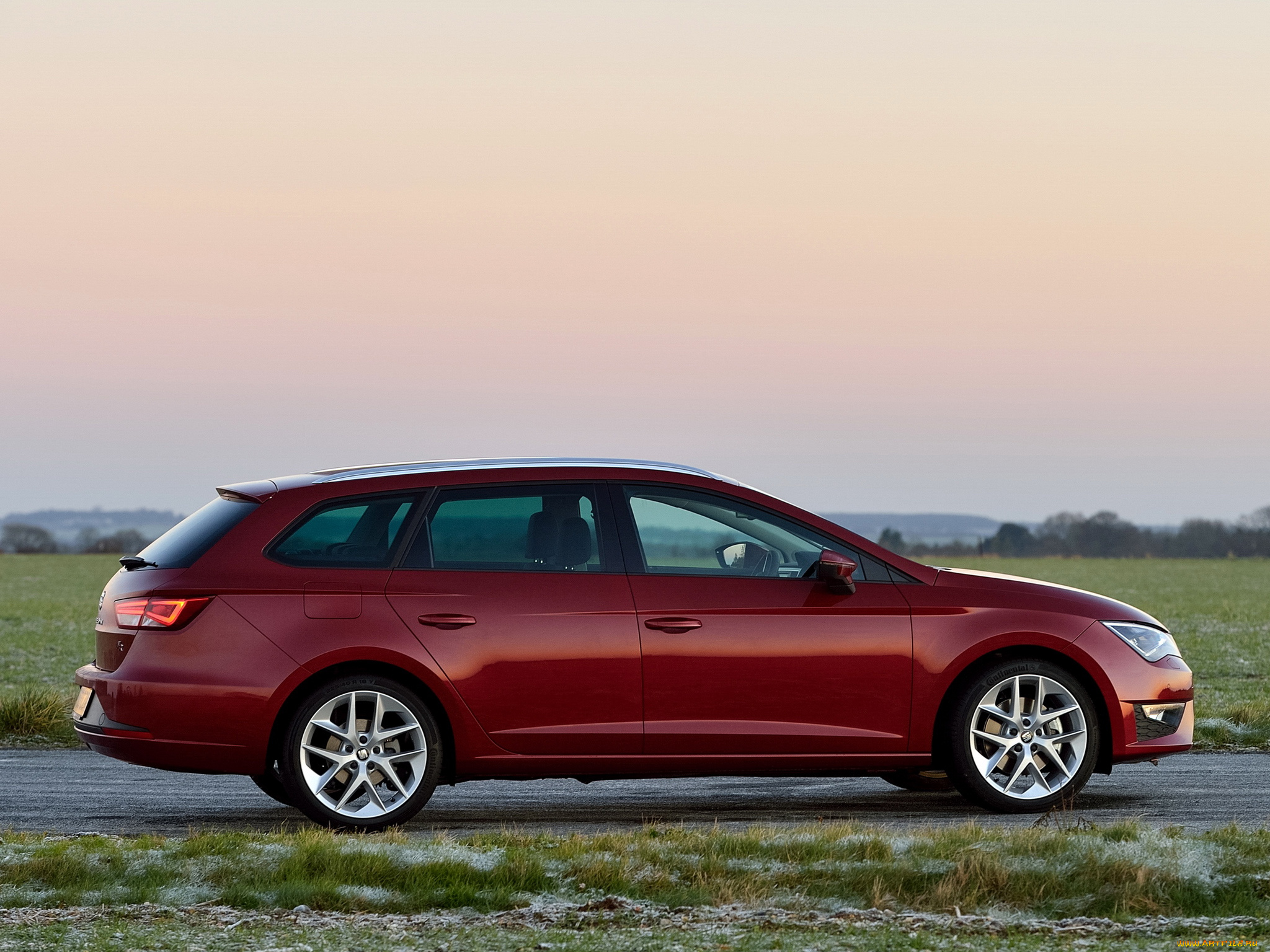 автомобили, seat, leon, st, fr, uk-spec, 2014, красный