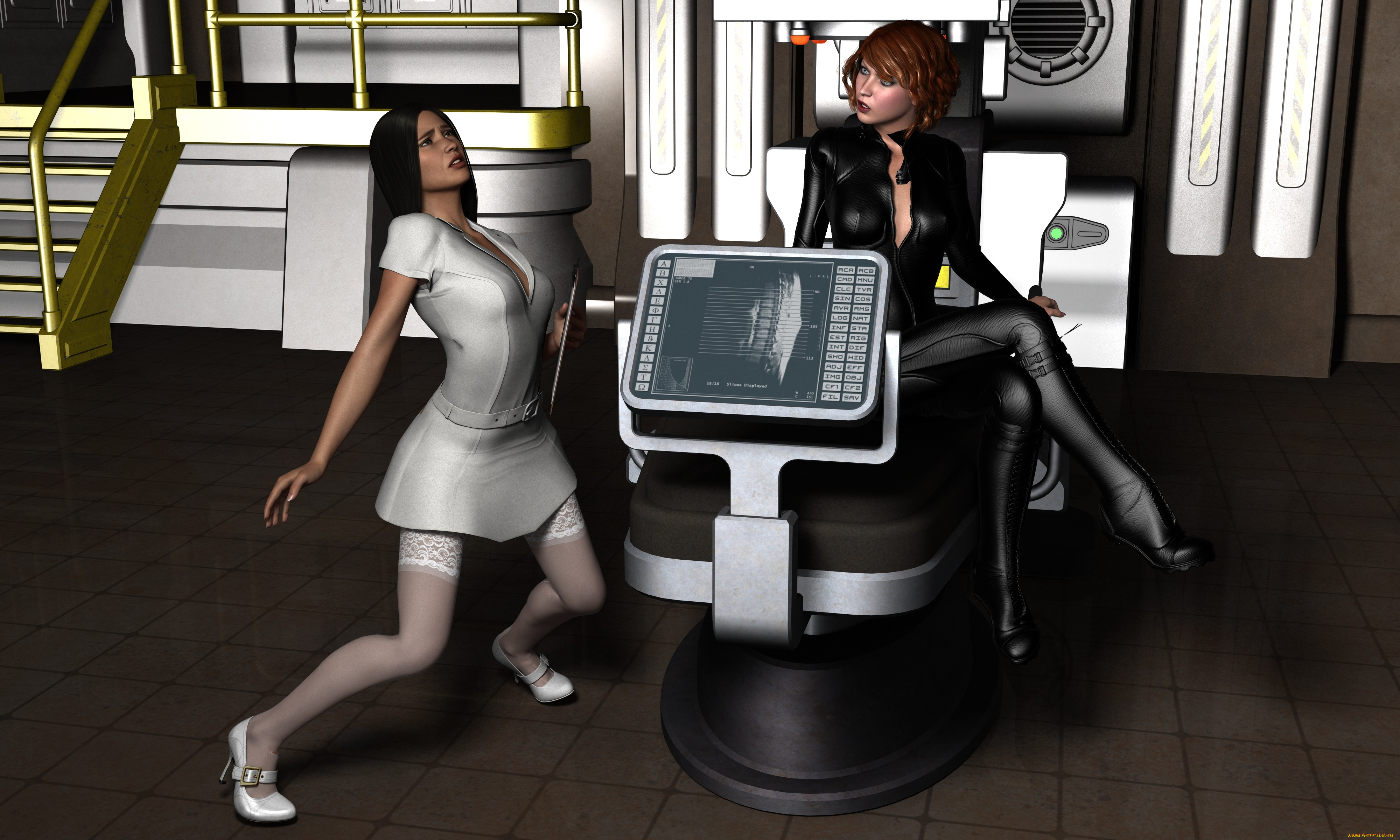 3д, графика, fantasy, , фантазия, девушки