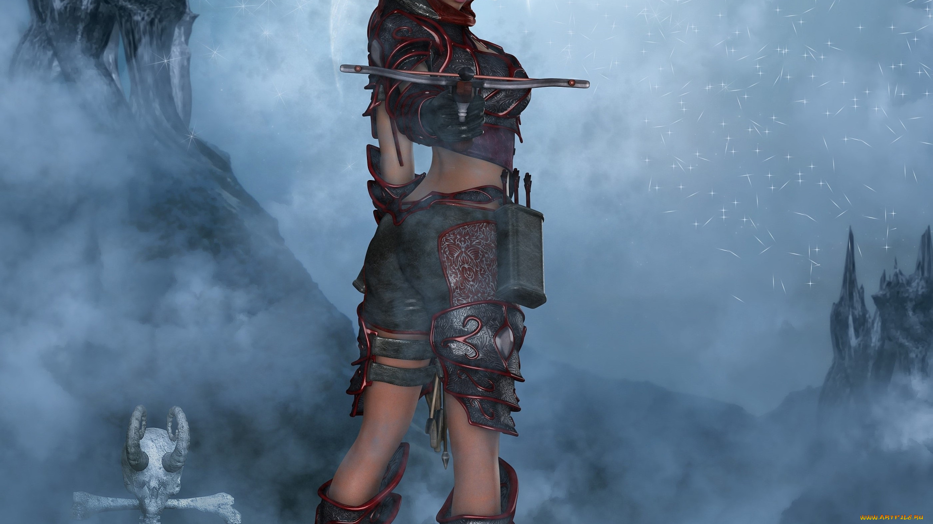 3д, графика, амазонки, , amazon, фон, взгляд, девушка