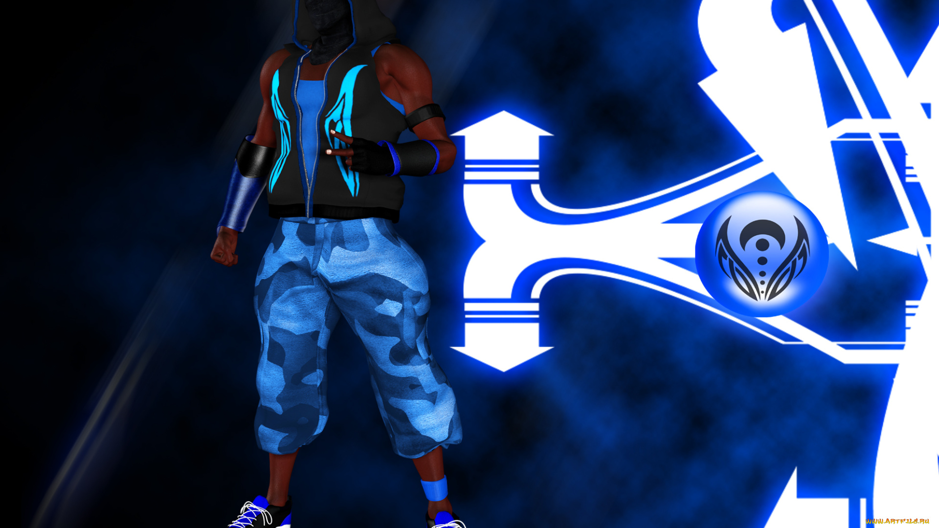 3д, графика, фантазия, , fantasy, мужчина, взгляд, фон, оружие, символ