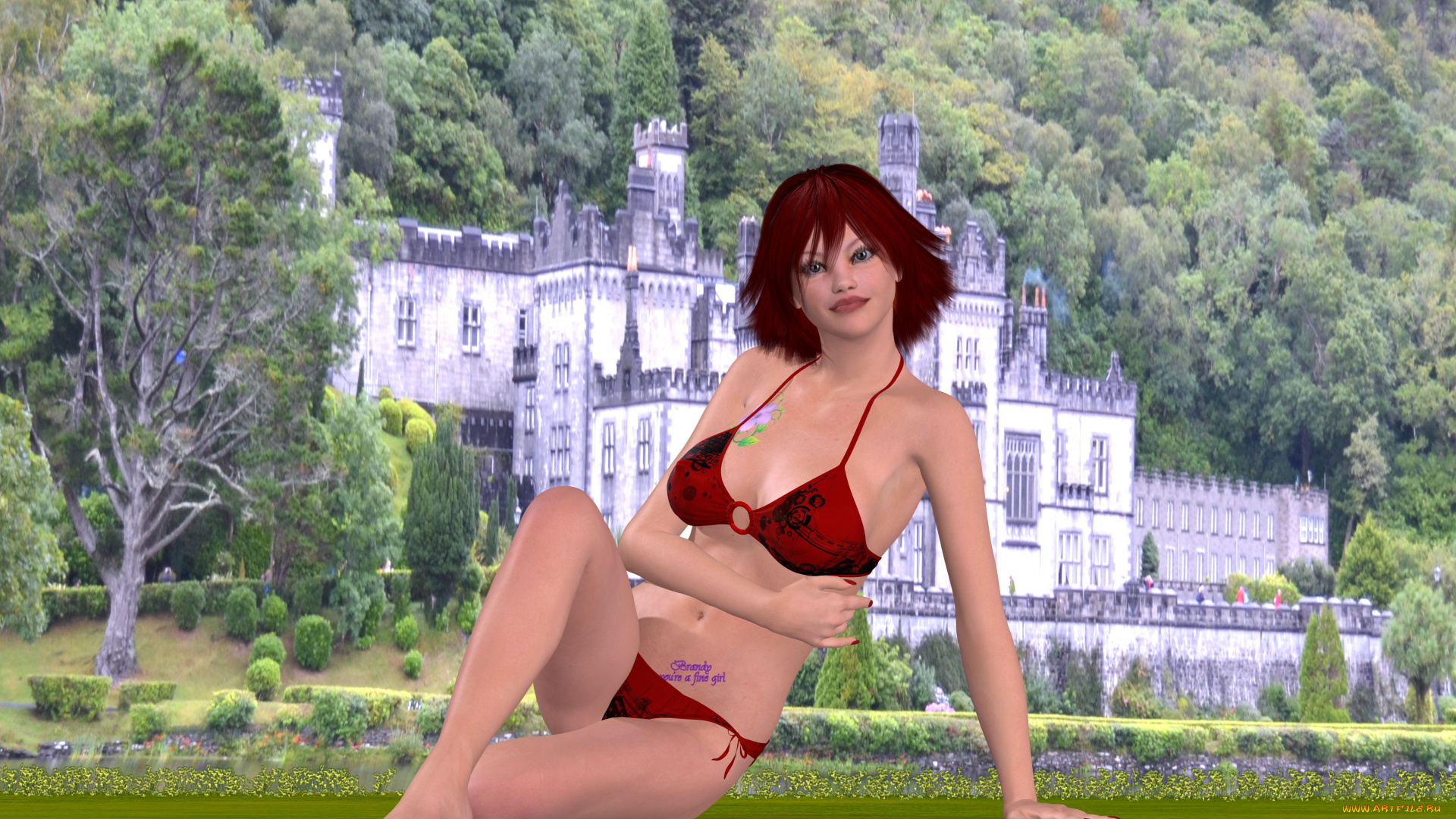 3д, графика, люди, , people, фон, девушка, взгляд