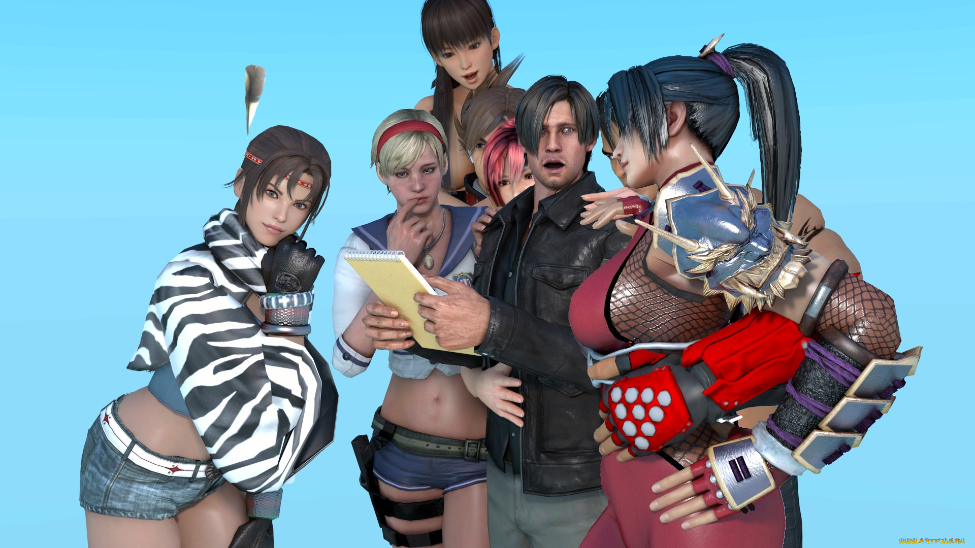 3д, графика, люди, , people, мужчина, фон, взгляд, девушка