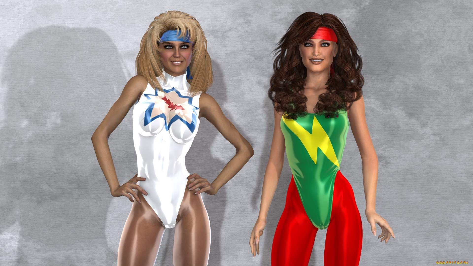 3д, графика, люди, , people, взгляд, фон, девушки