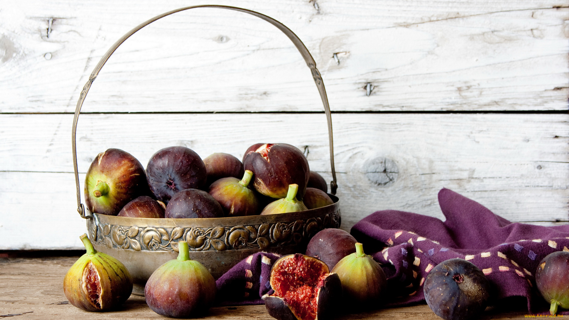 еда, инжир, вазочка, фрукты