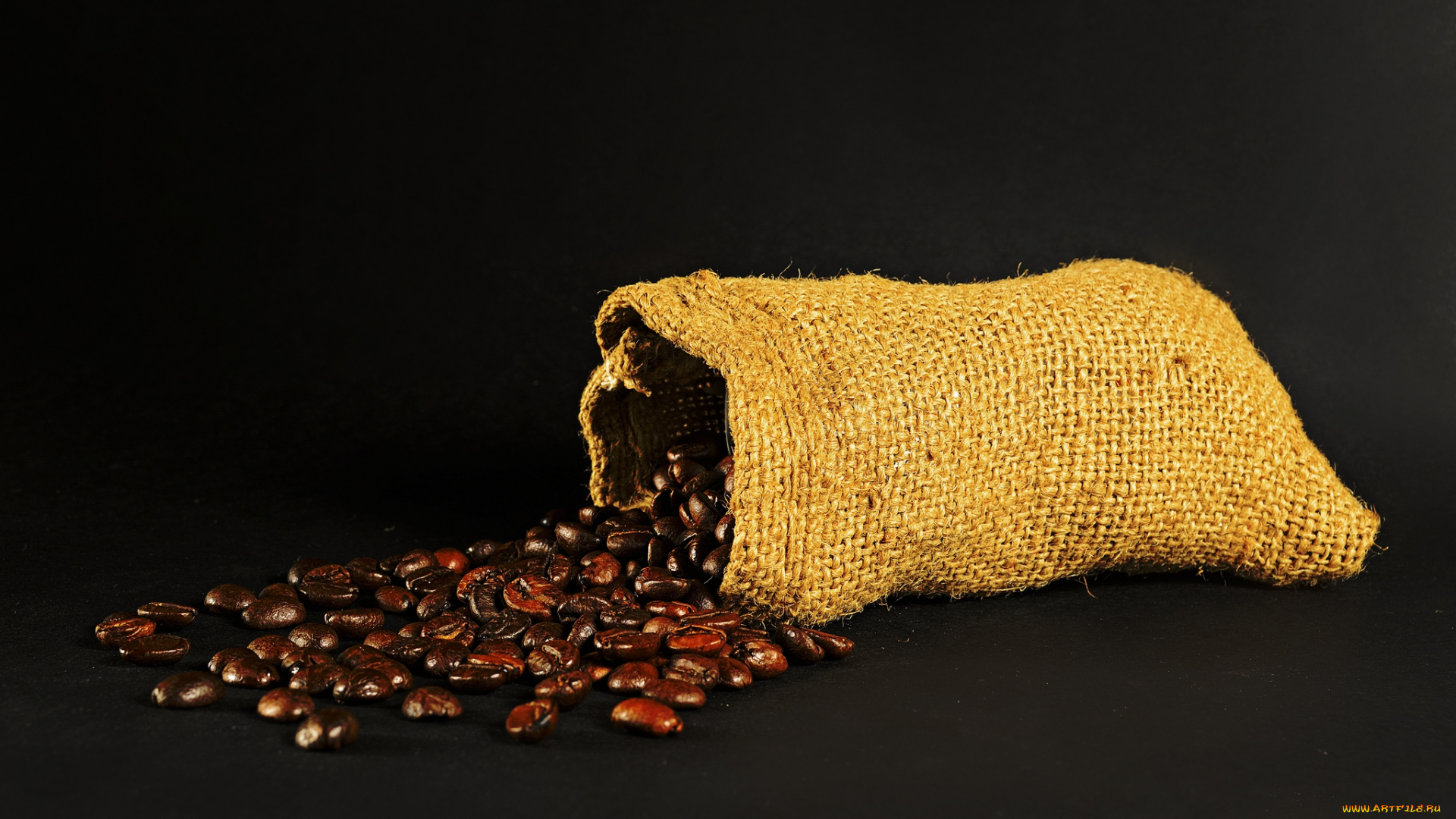 еда, кофе, , кофейные, зёрна, мешочек, зерна