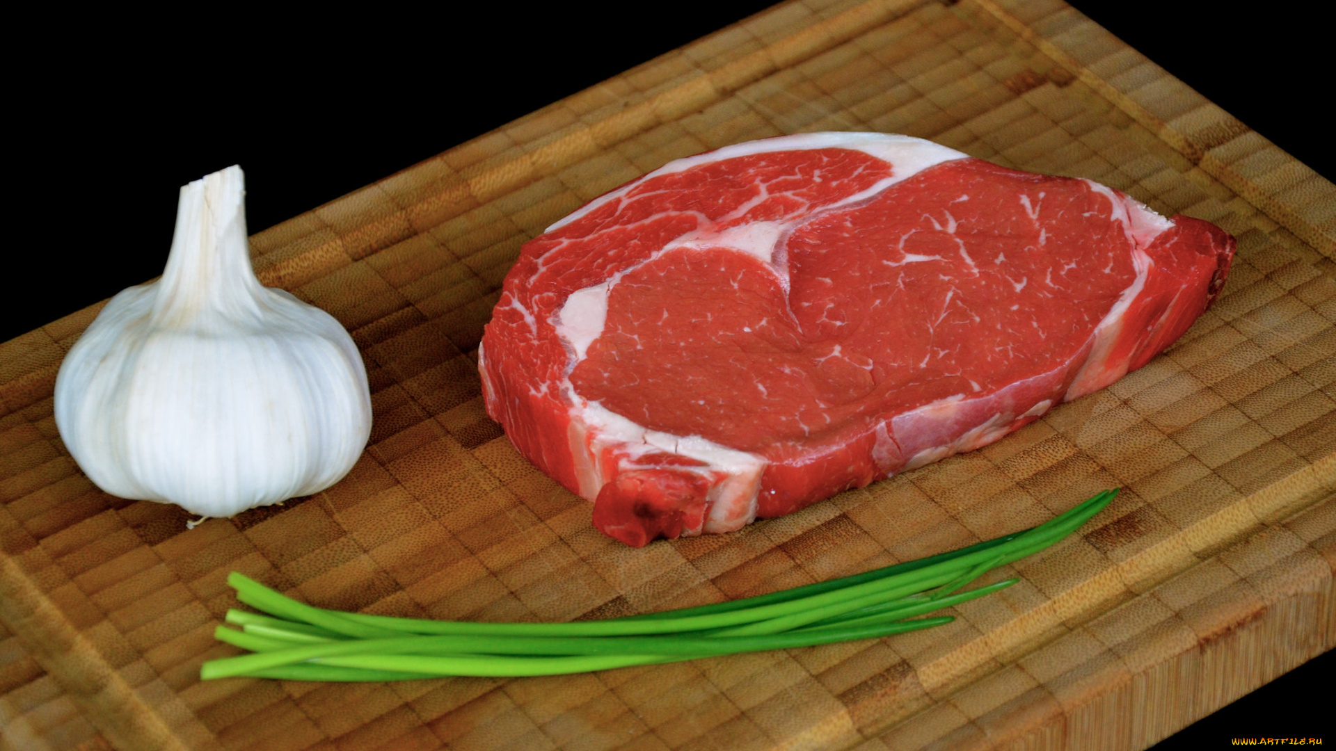 еда, мясные, блюда, доска, мясо, овощи