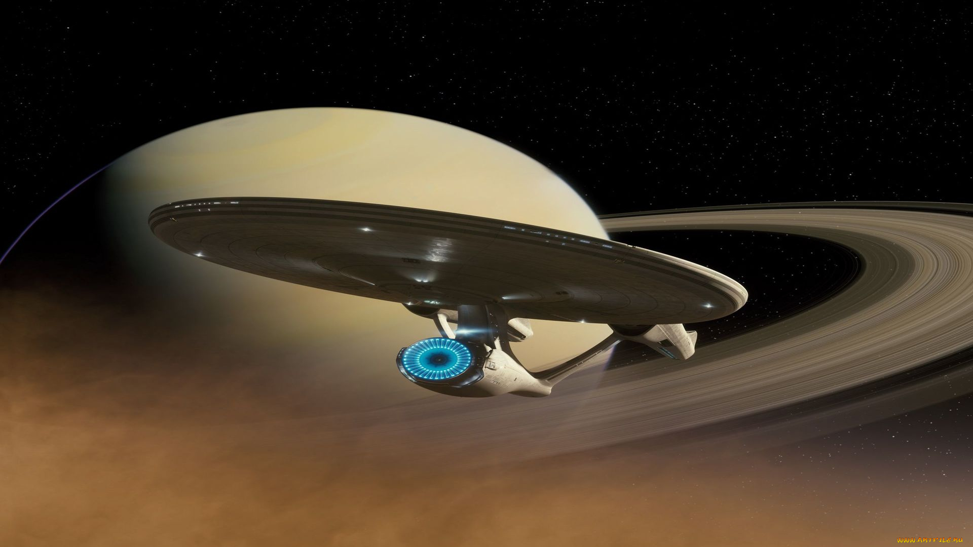 космос, арт, звезды, космический, корабль, вселенная