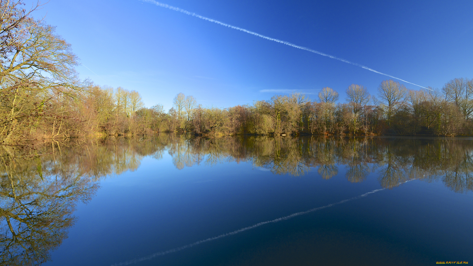 природа, реки, озера, озеро, деревья, отражение, небо