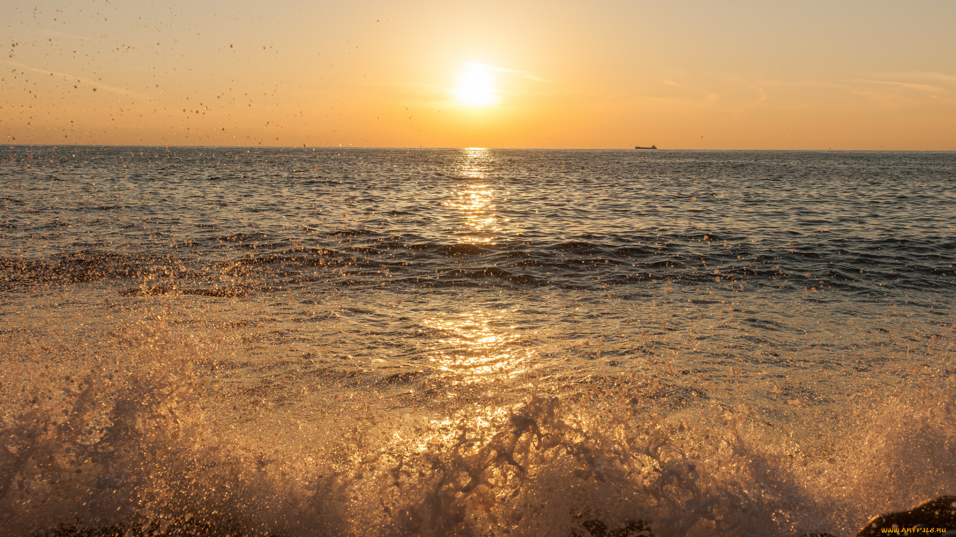 природа, восходы, закаты, море, вода, брызги, закат