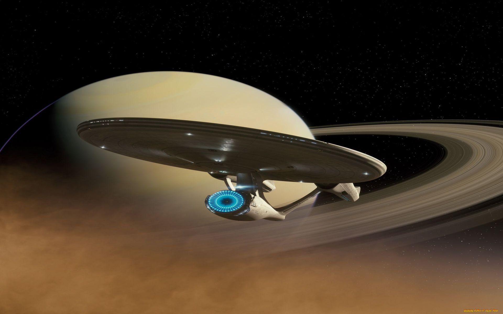 космос, арт, звезды, космический, корабль, вселенная