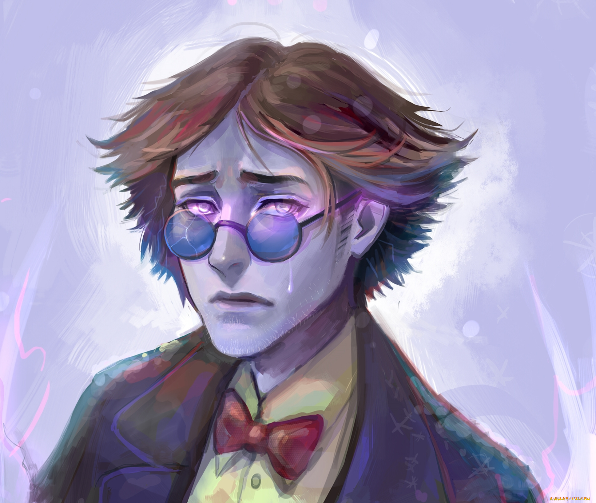 рисованное, кино, бабочка, бантик, очки, арт, zapekanka, мужчина, парень, ice, king, simon, petricov, время, приключений, adventure, time