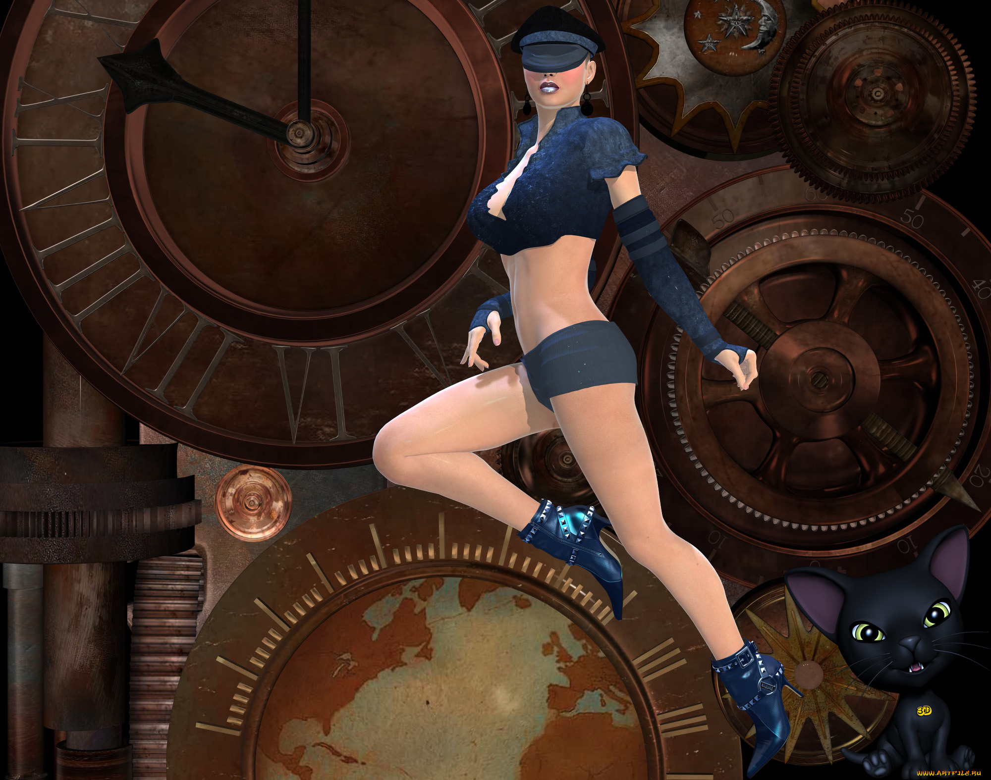 3д, графика, люди, , people, фон, взгляд, девушка