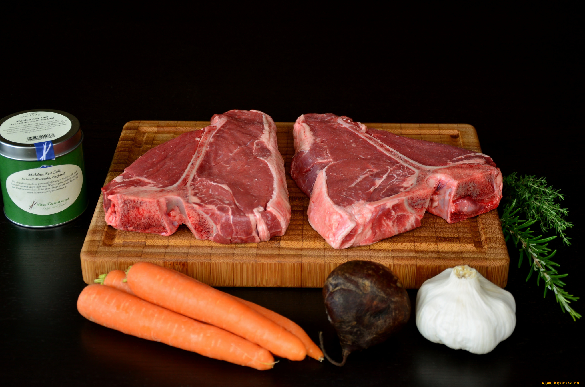 еда, мясные, блюда, доска, мясо, овощи