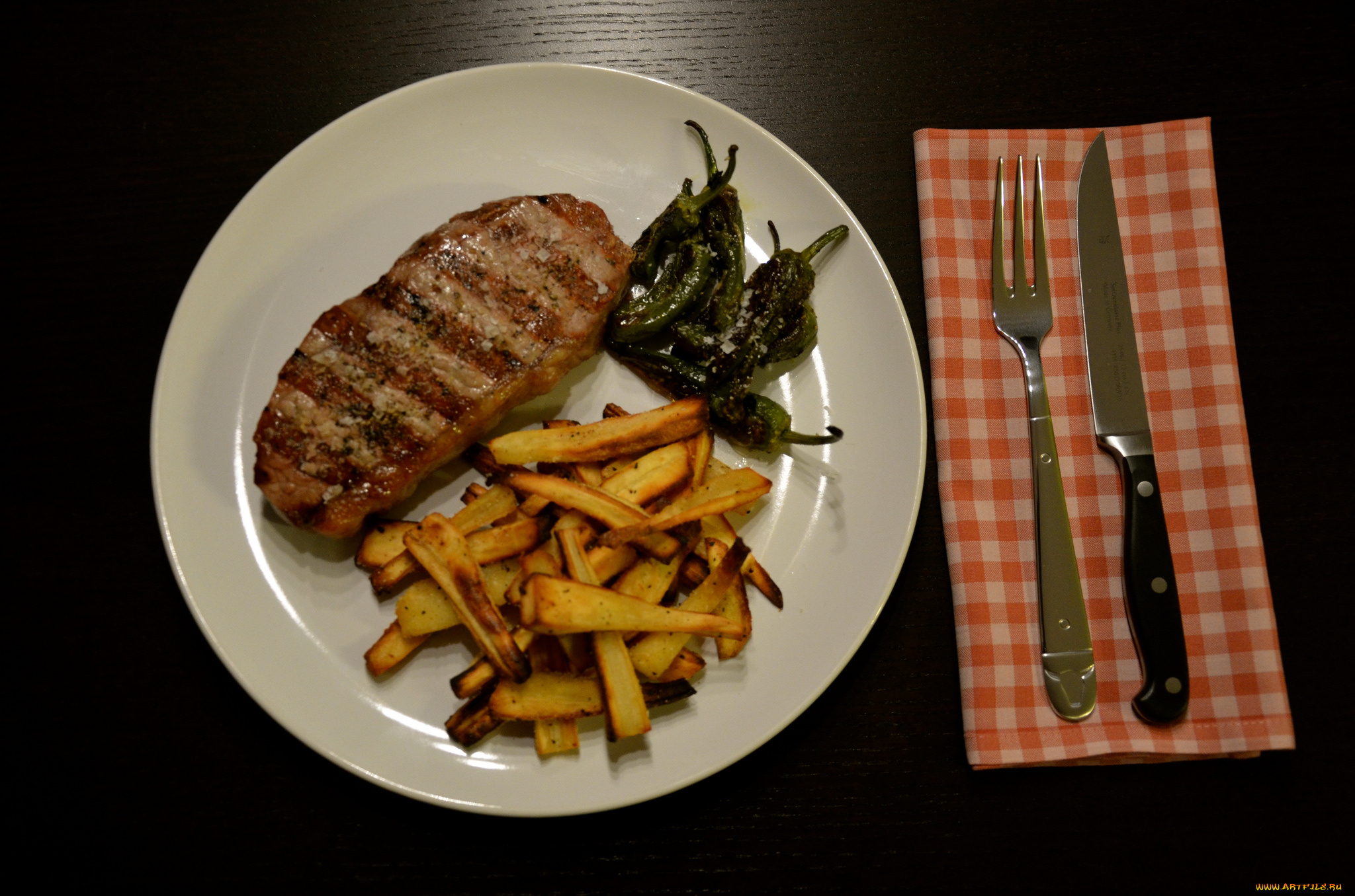 еда, мясные, блюда, мясо, гарнир, приборы