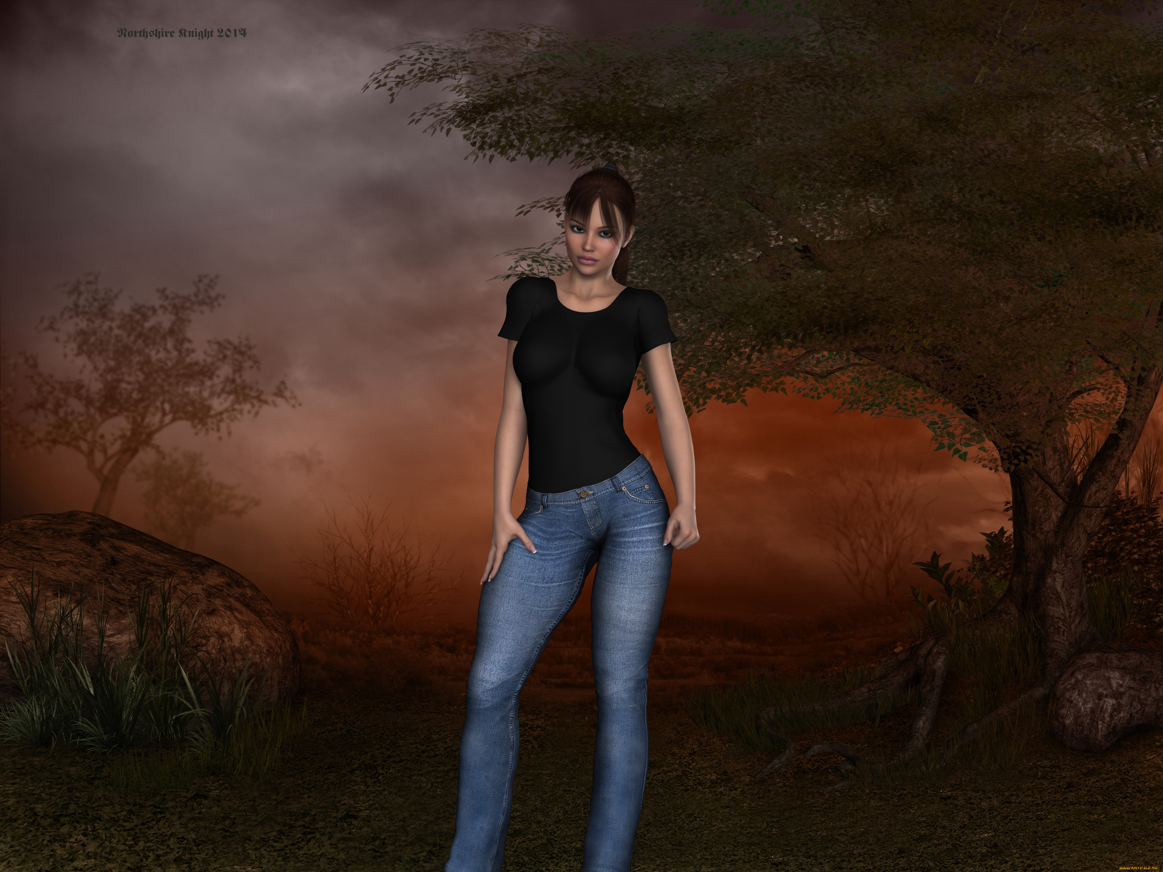 3д, графика, люди, , people, фон, взгляд, девушка