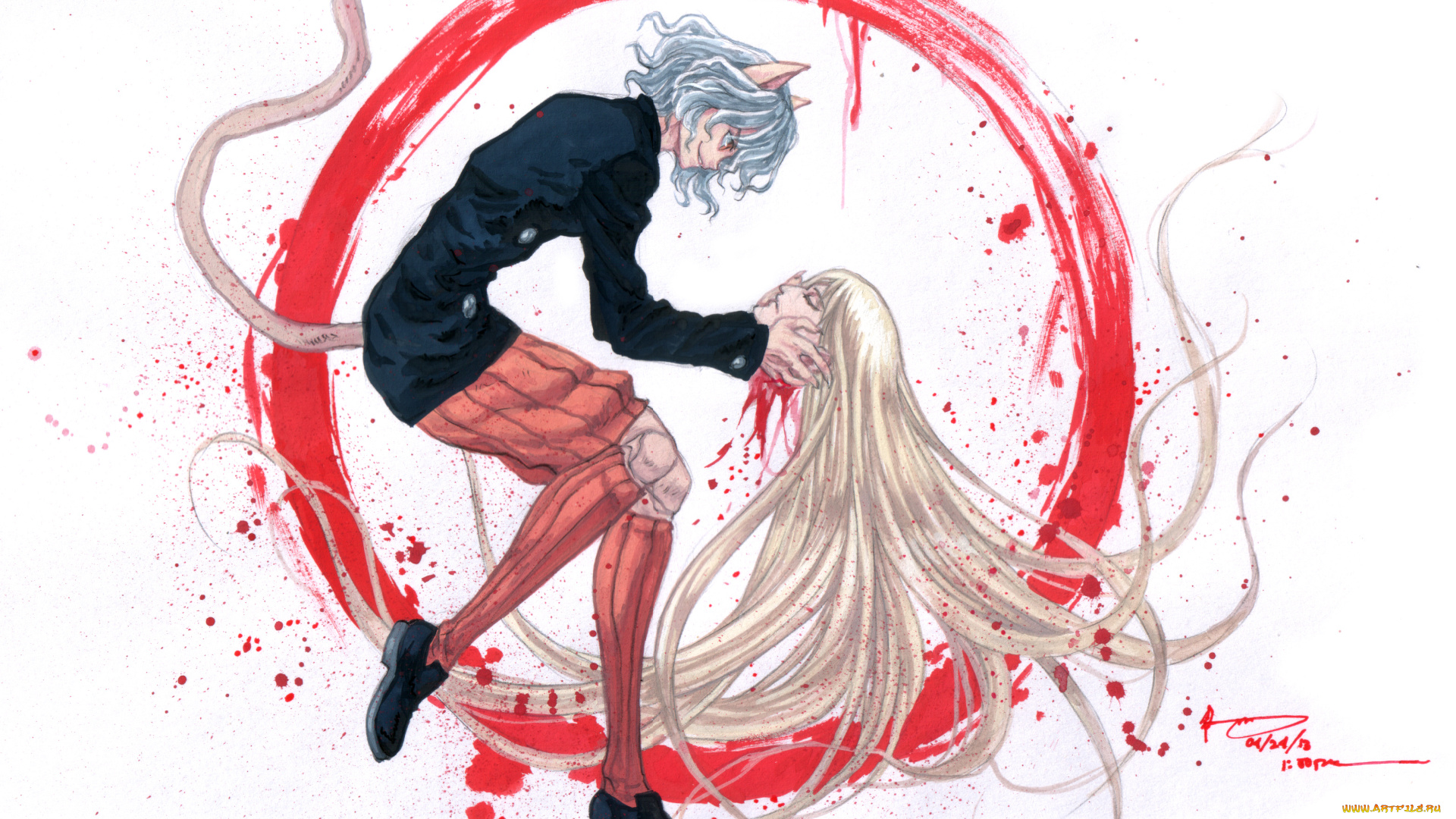 аниме, hunter, x, hunter, голова, охотник, кайто, королевский, страж, питу, неферпиту