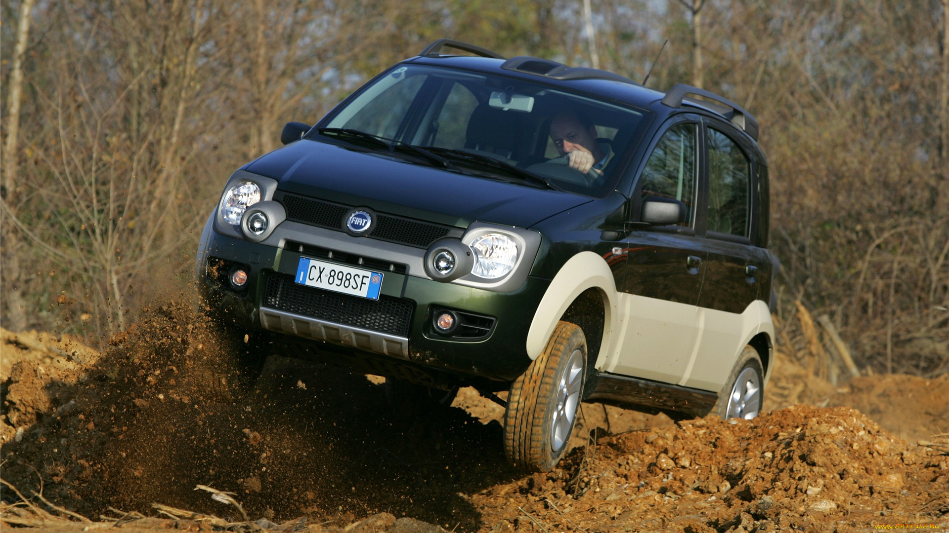 автомобили, fiat, бездорожье, грязь, скорость, лес, фиат