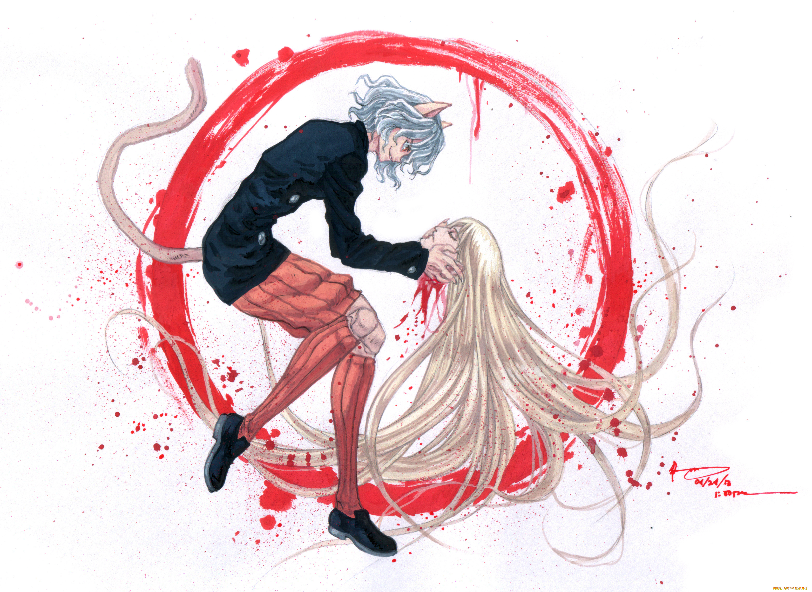 аниме, hunter, x, hunter, голова, охотник, кайто, королевский, страж, питу, неферпиту