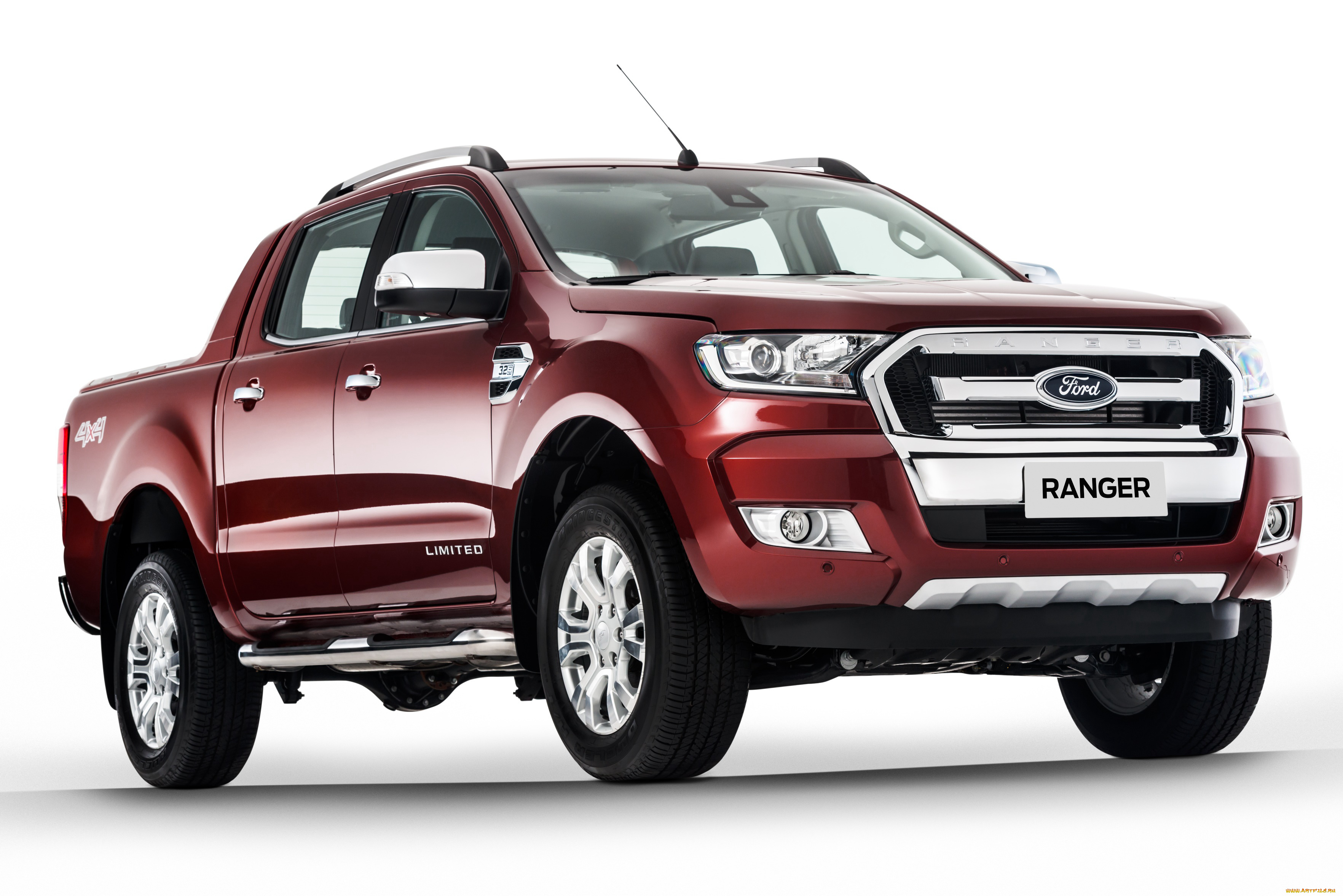 автомобили, ford, limited, ranger, красный, cab, 2015г, double