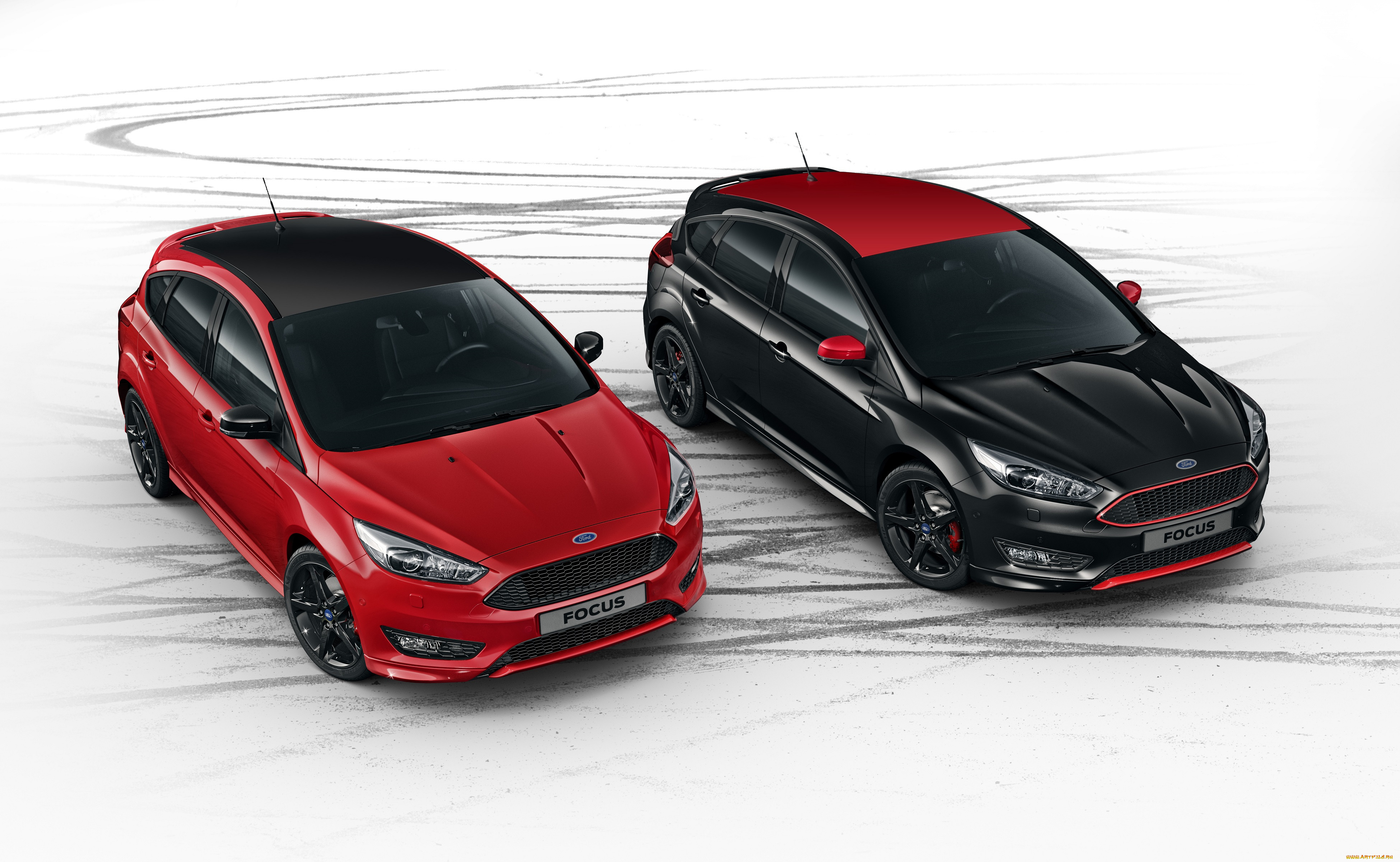 автомобили, ford, 2015г, focus, black, red