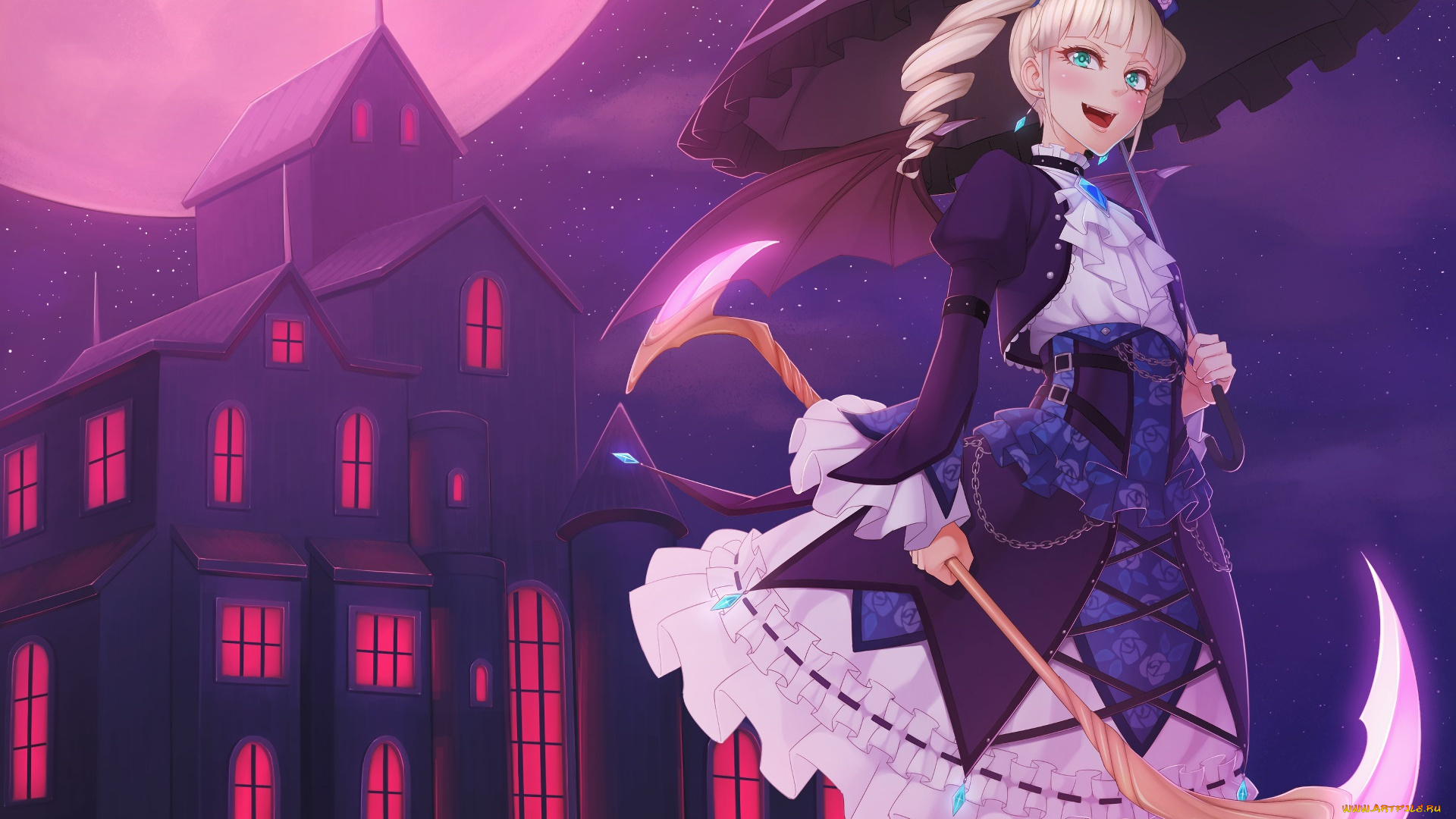 аниме, aikatsu, девушка, взгляд, фон