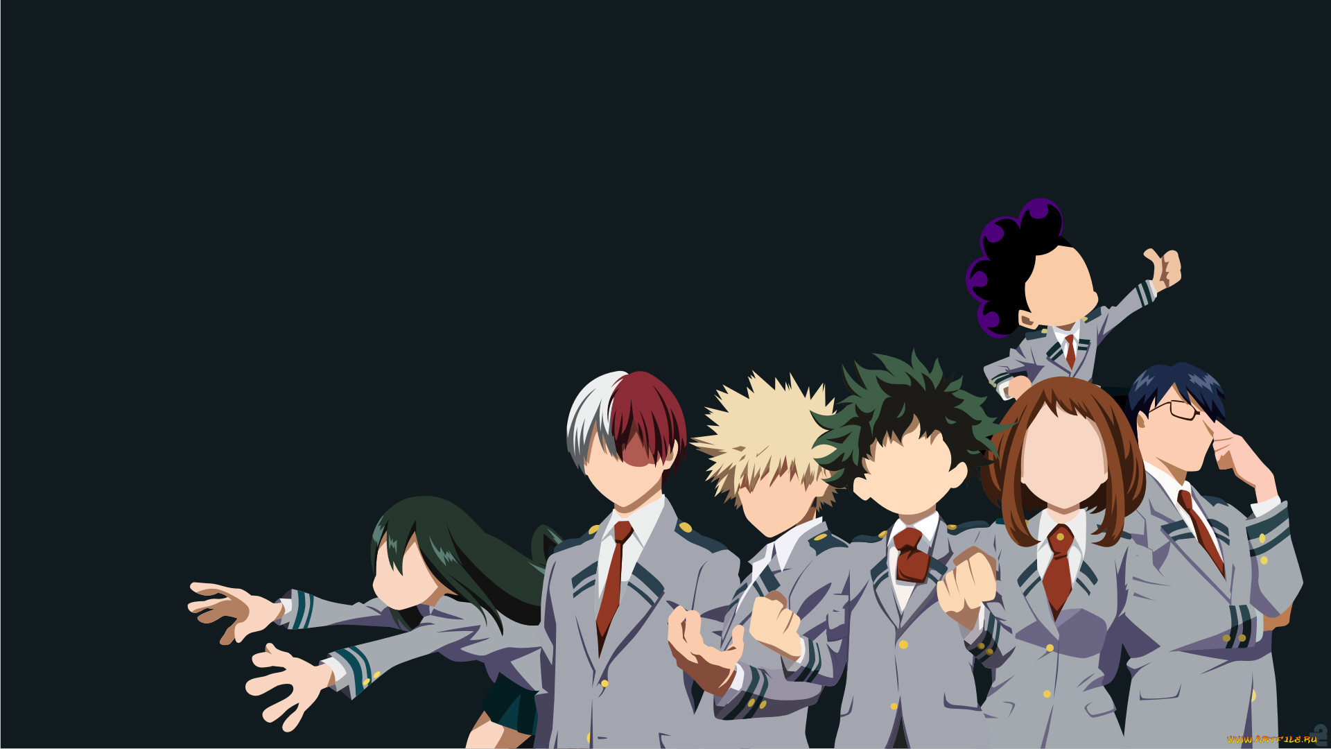 аниме, boku, no, hero, academia, персонажи