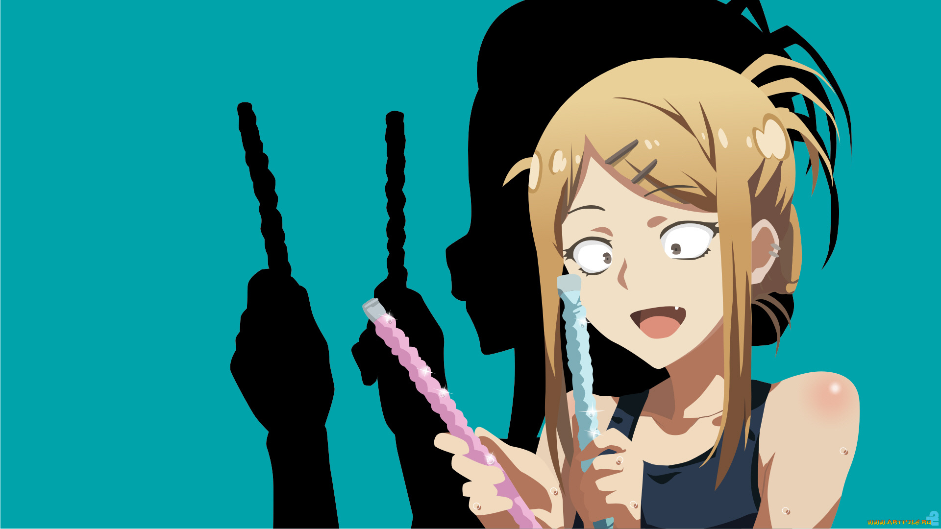 аниме, dagashi, kashi, endou, saya