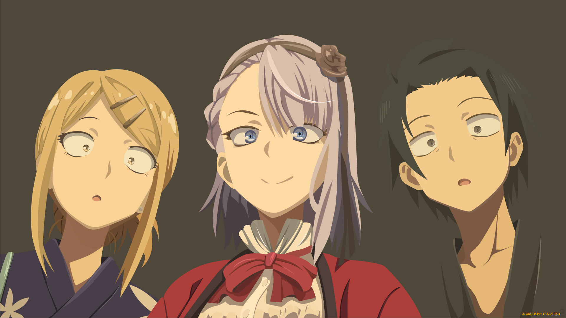 аниме, dagashi, kashi, персонажи