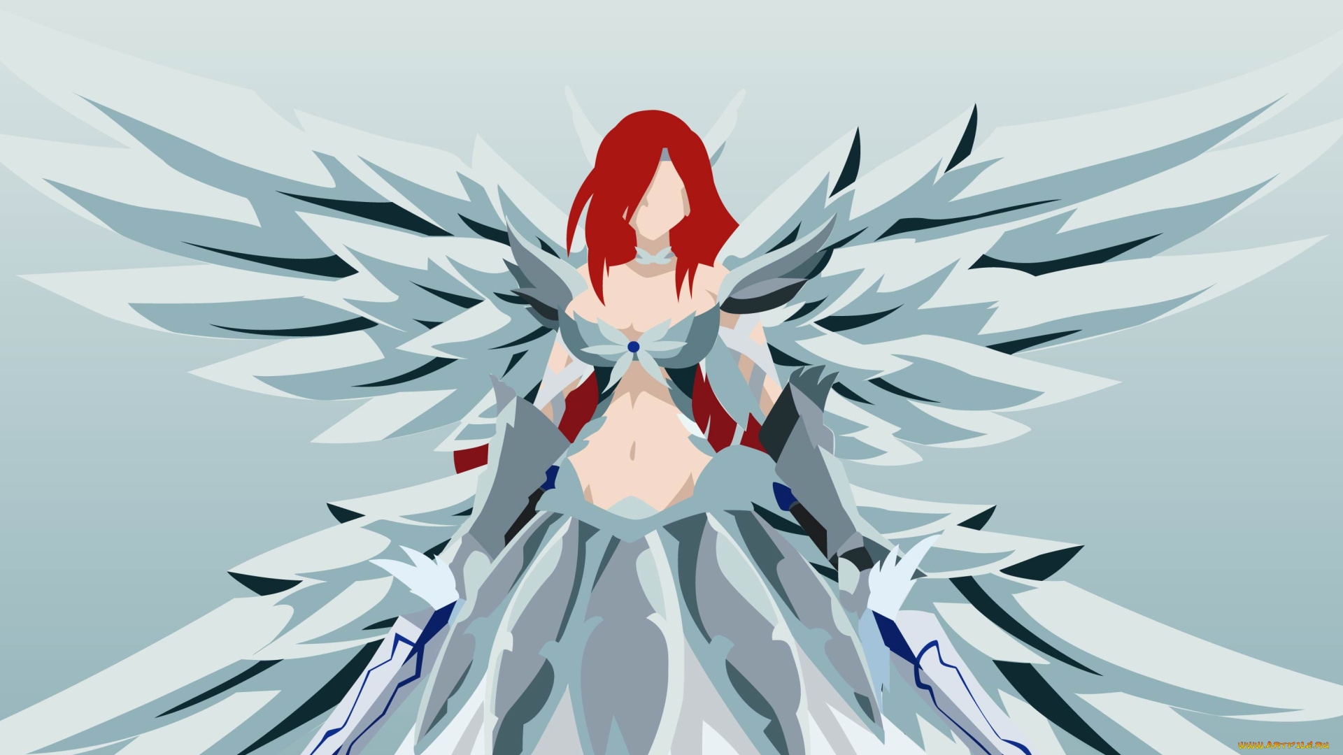 аниме, fairy, tail, erza