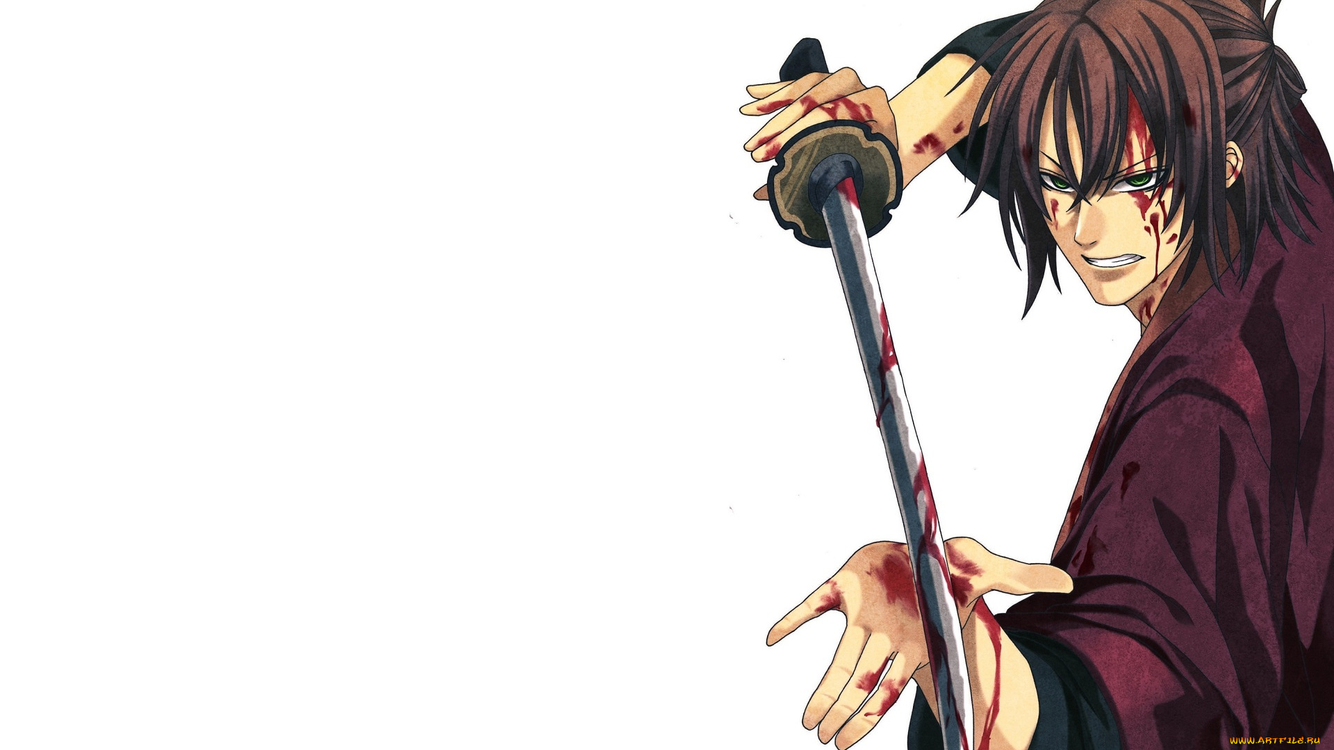 аниме, hakuouki, okita, souji