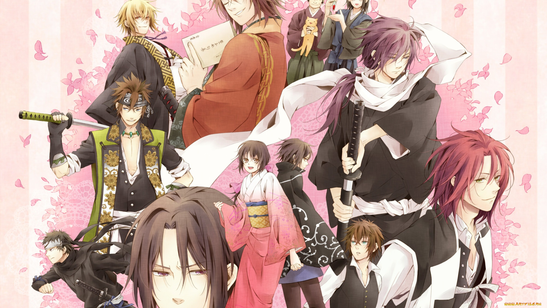 аниме, hakuouki, shinsengumi, kitan