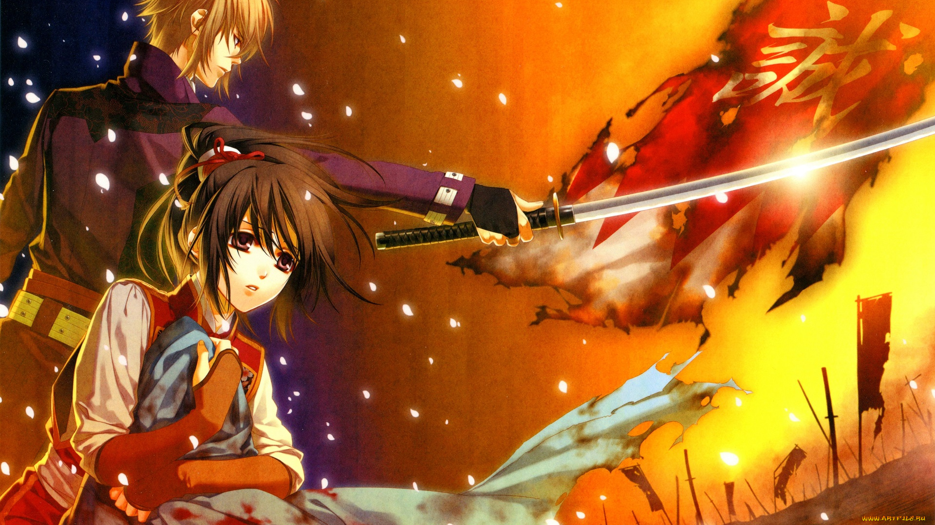 аниме, hakuouki, shinsengumi, kitan