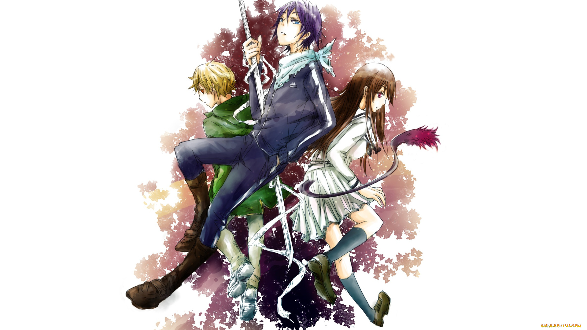 аниме, noragami, бездомный, бог