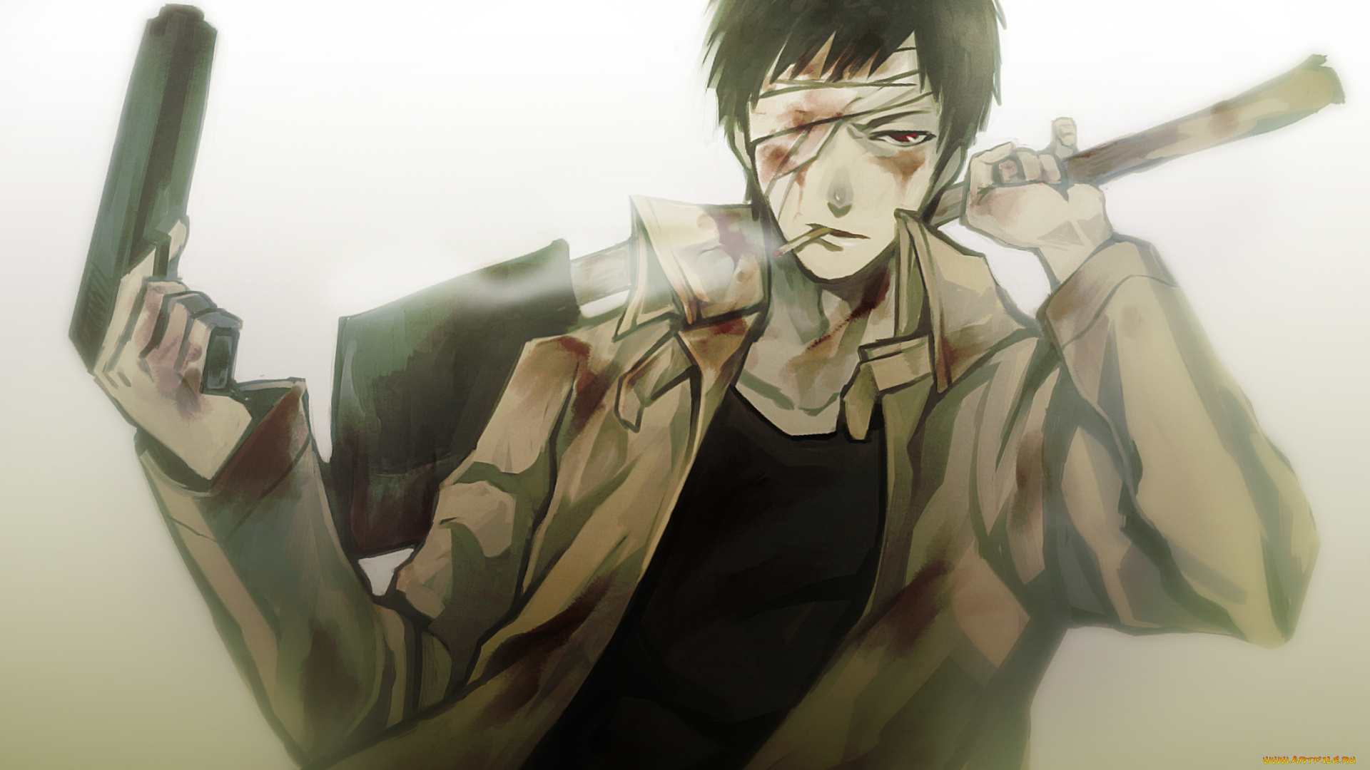 аниме, one, punch, man, zombieman