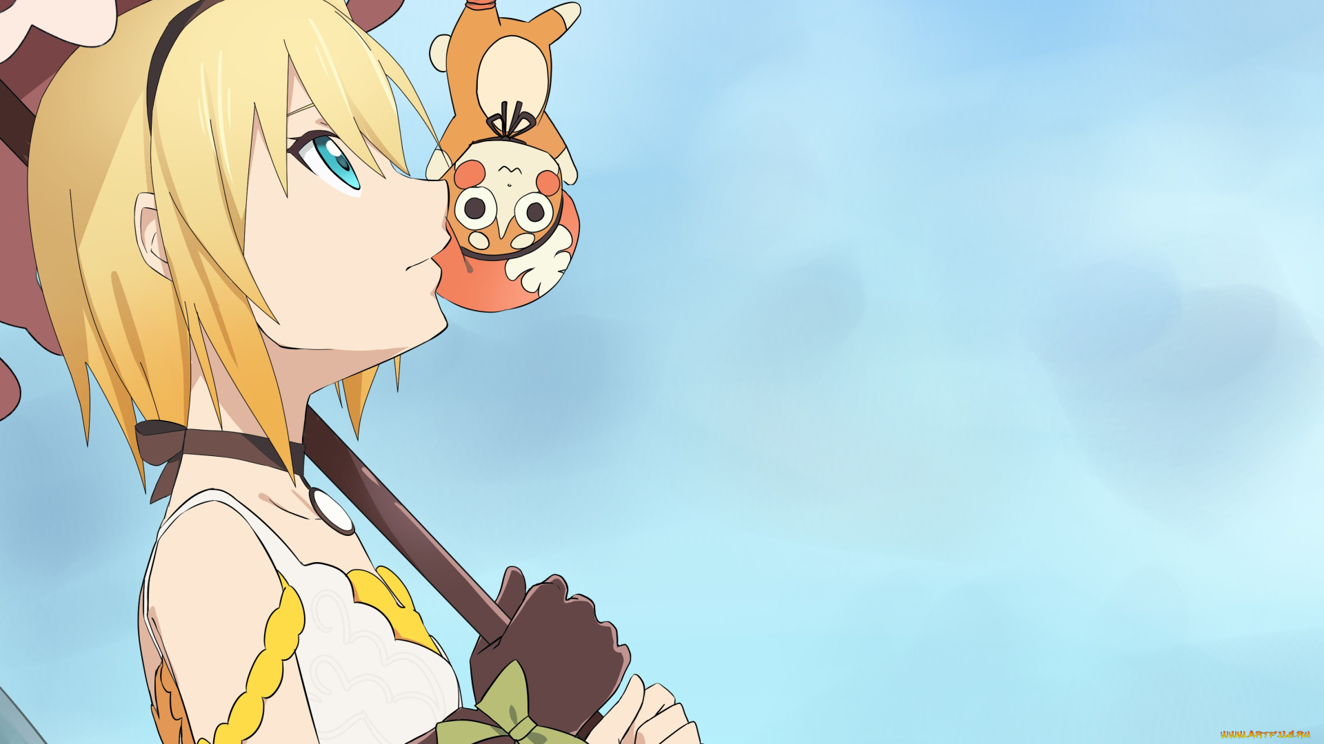 аниме, tales, of, zestiria, фон, взгляд, девушка