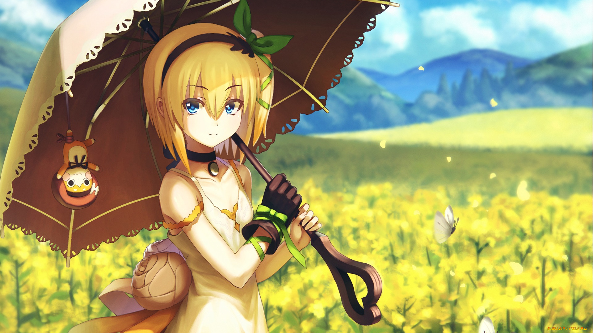 аниме, tales, of, zestiria, взгляд, девушка, фон