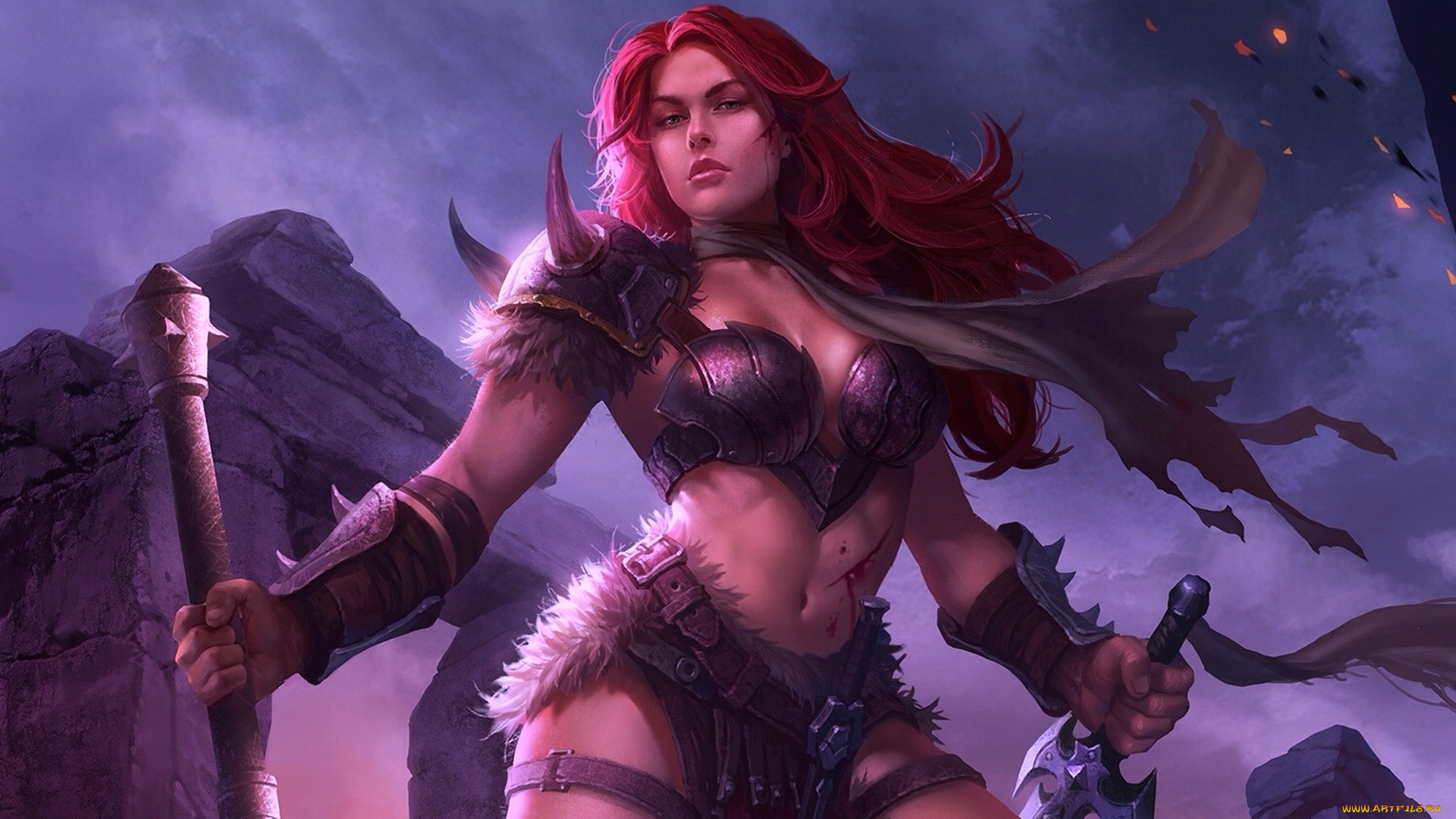 фэнтези, девушки, воин, фентези, девушка, арт