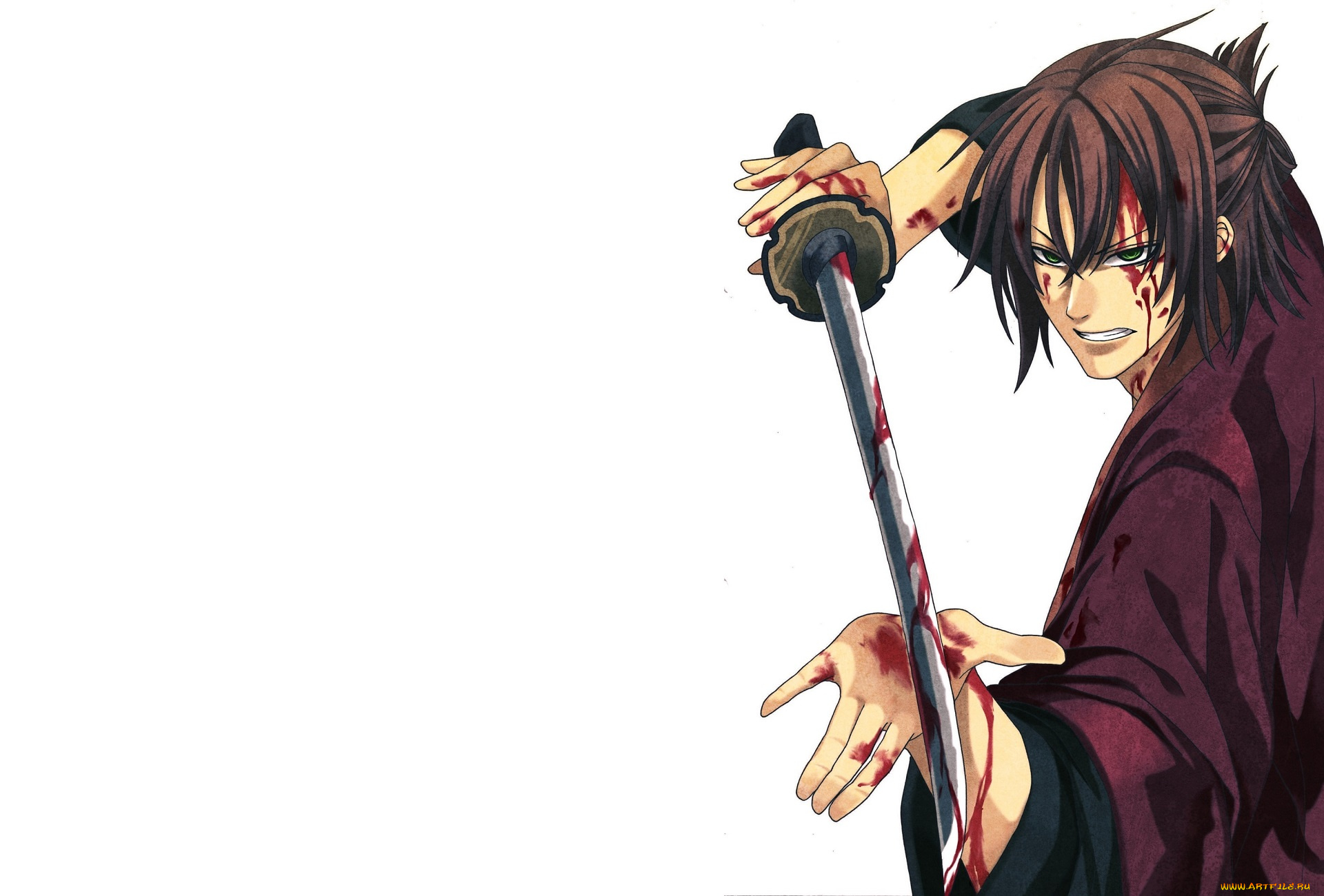 аниме, hakuouki, okita, souji